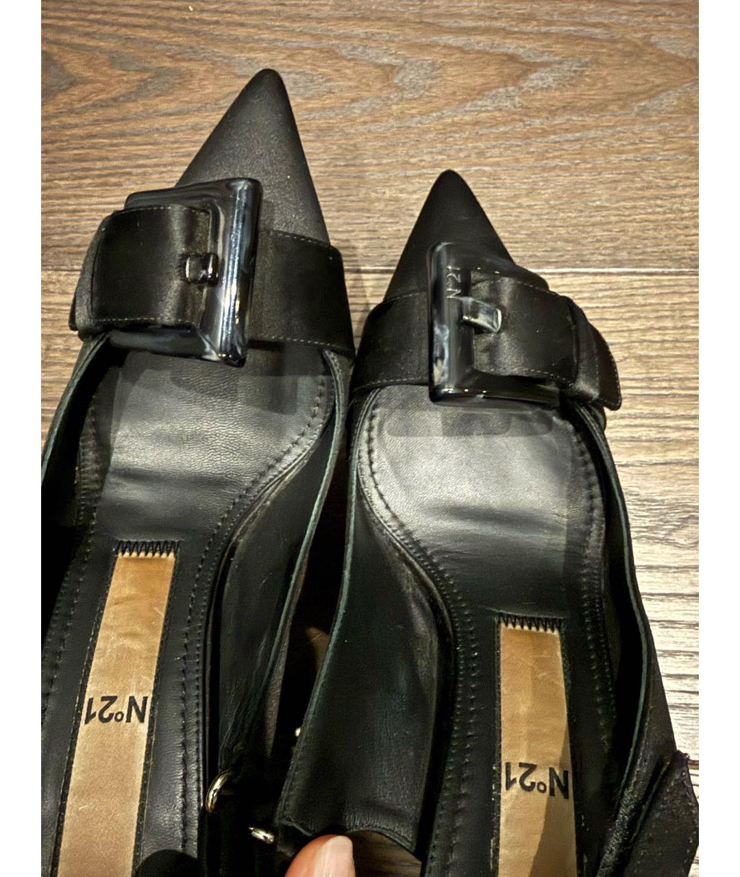 NO. 21 Черные текстильные туфли, фото 3