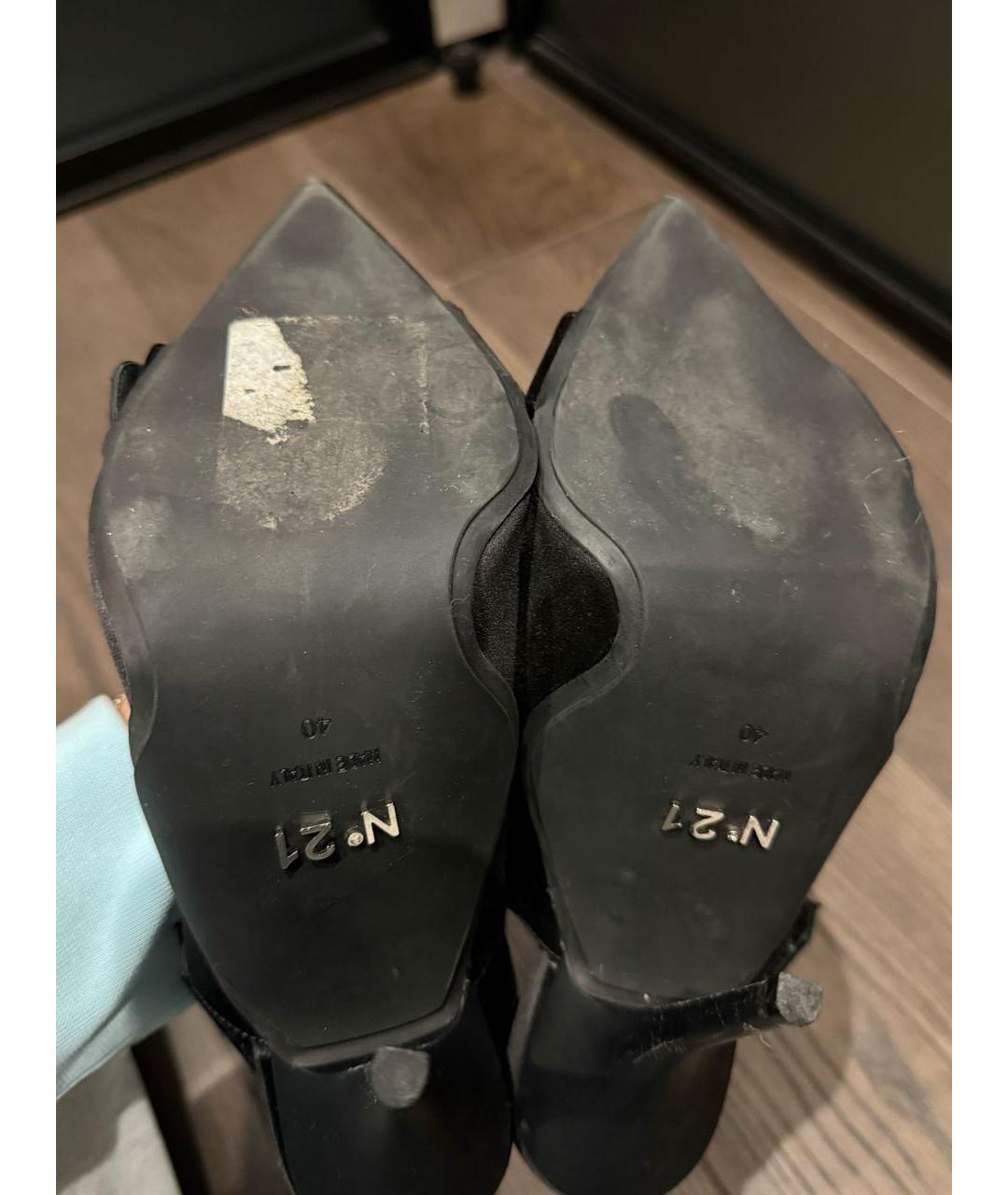 NO. 21 Черные текстильные туфли, фото 5