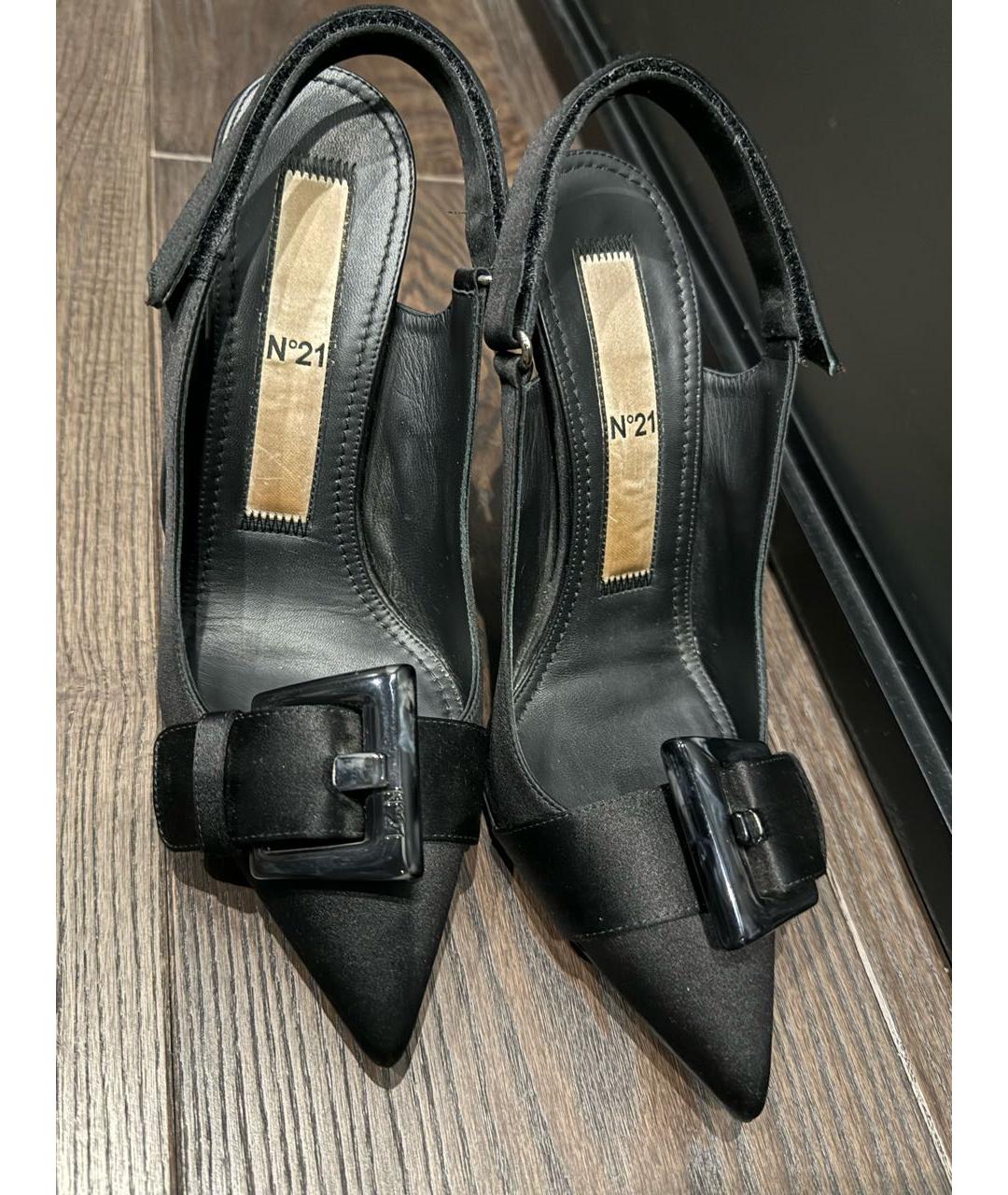 NO. 21 Черные текстильные туфли, фото 2