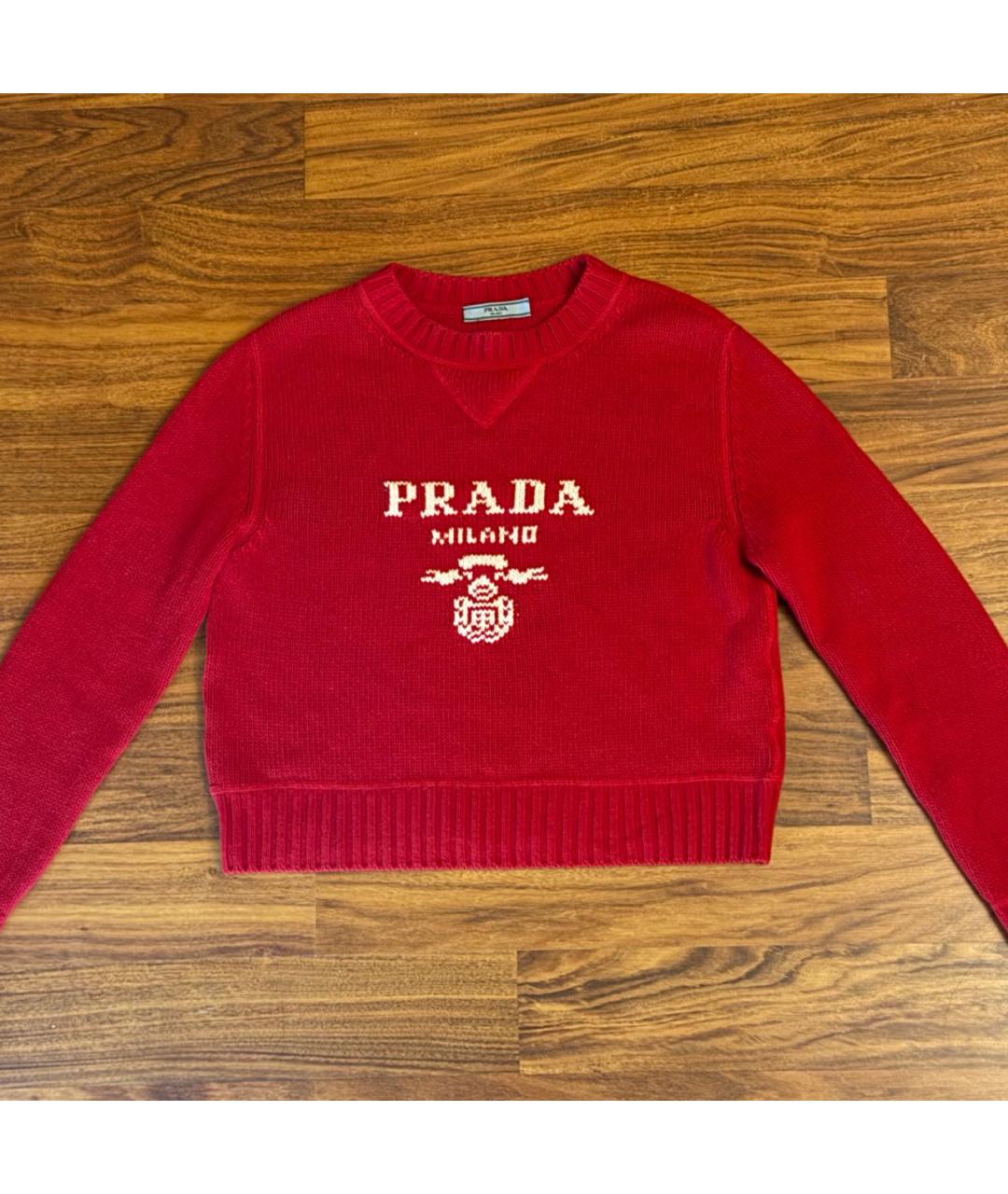 PRADA Красный кашемировый джемпер / свитер, фото 2