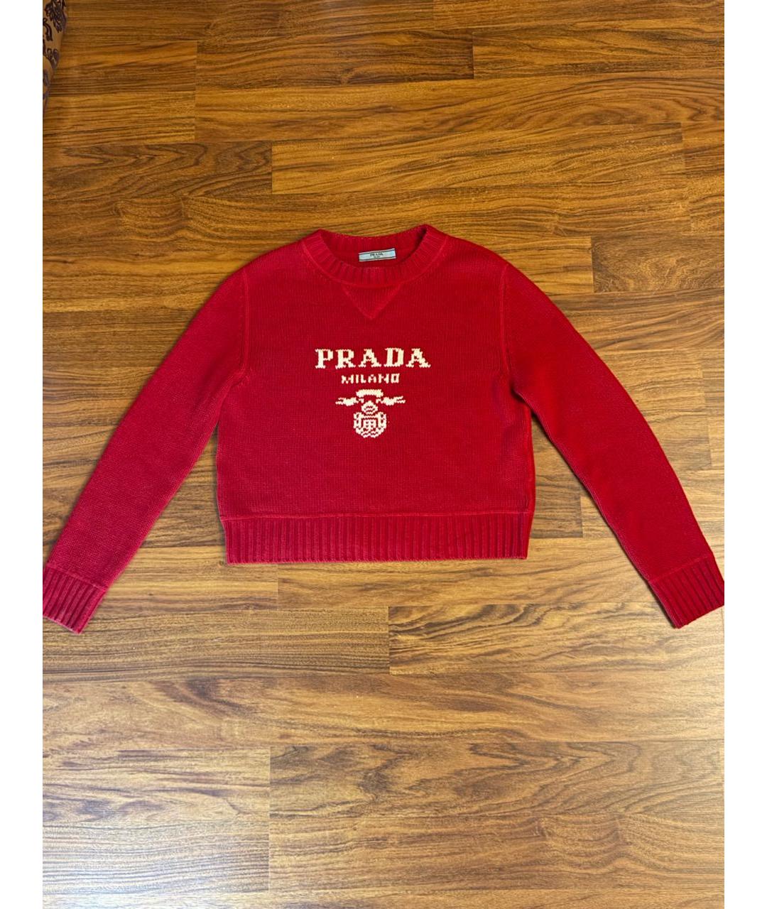 PRADA Красный кашемировый джемпер / свитер, фото 7