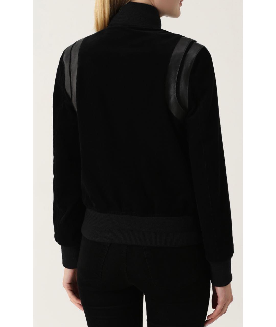 SAINT LAURENT Черная хлопковая куртка, фото 3