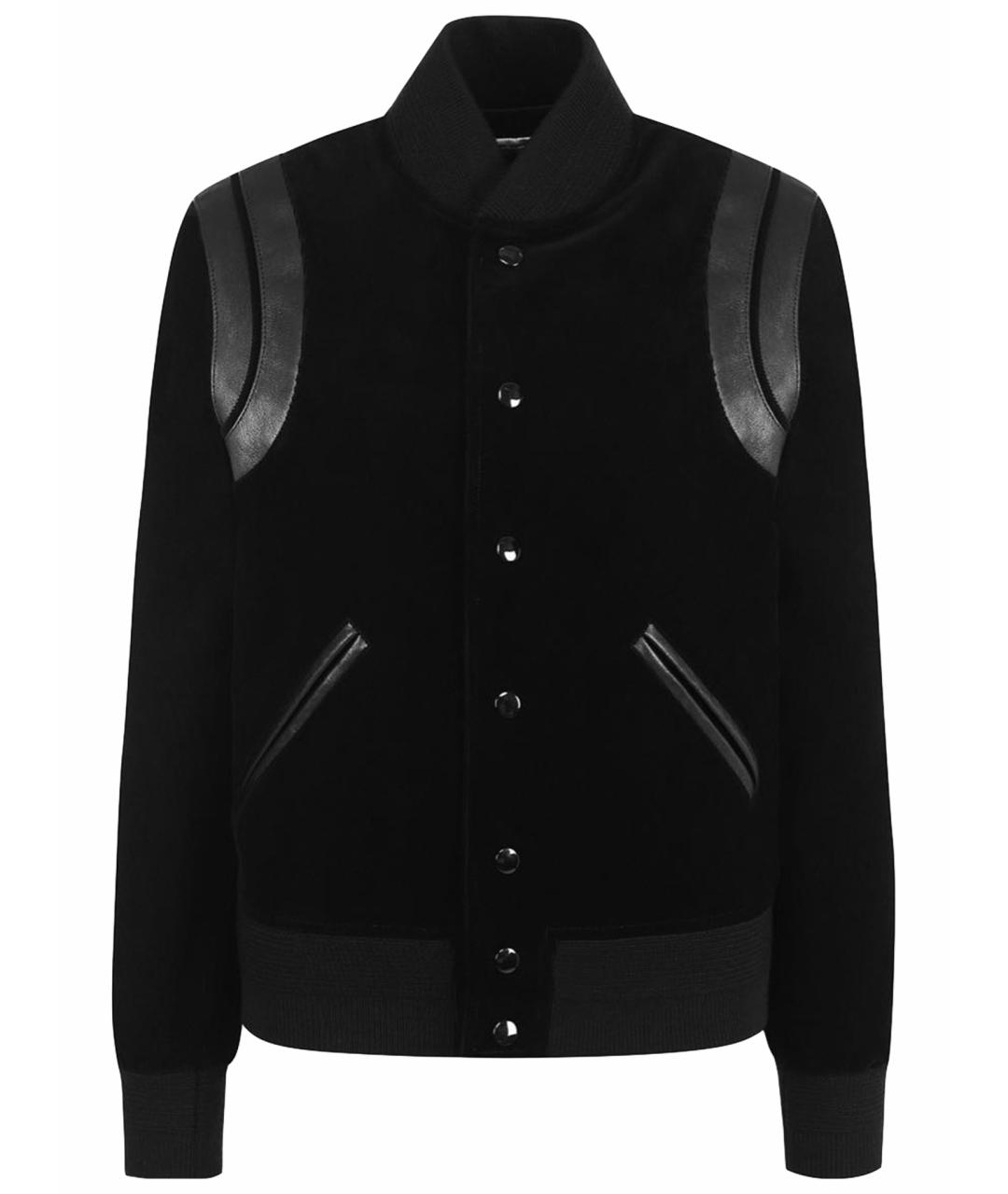 SAINT LAURENT Черная хлопковая куртка, фото 1