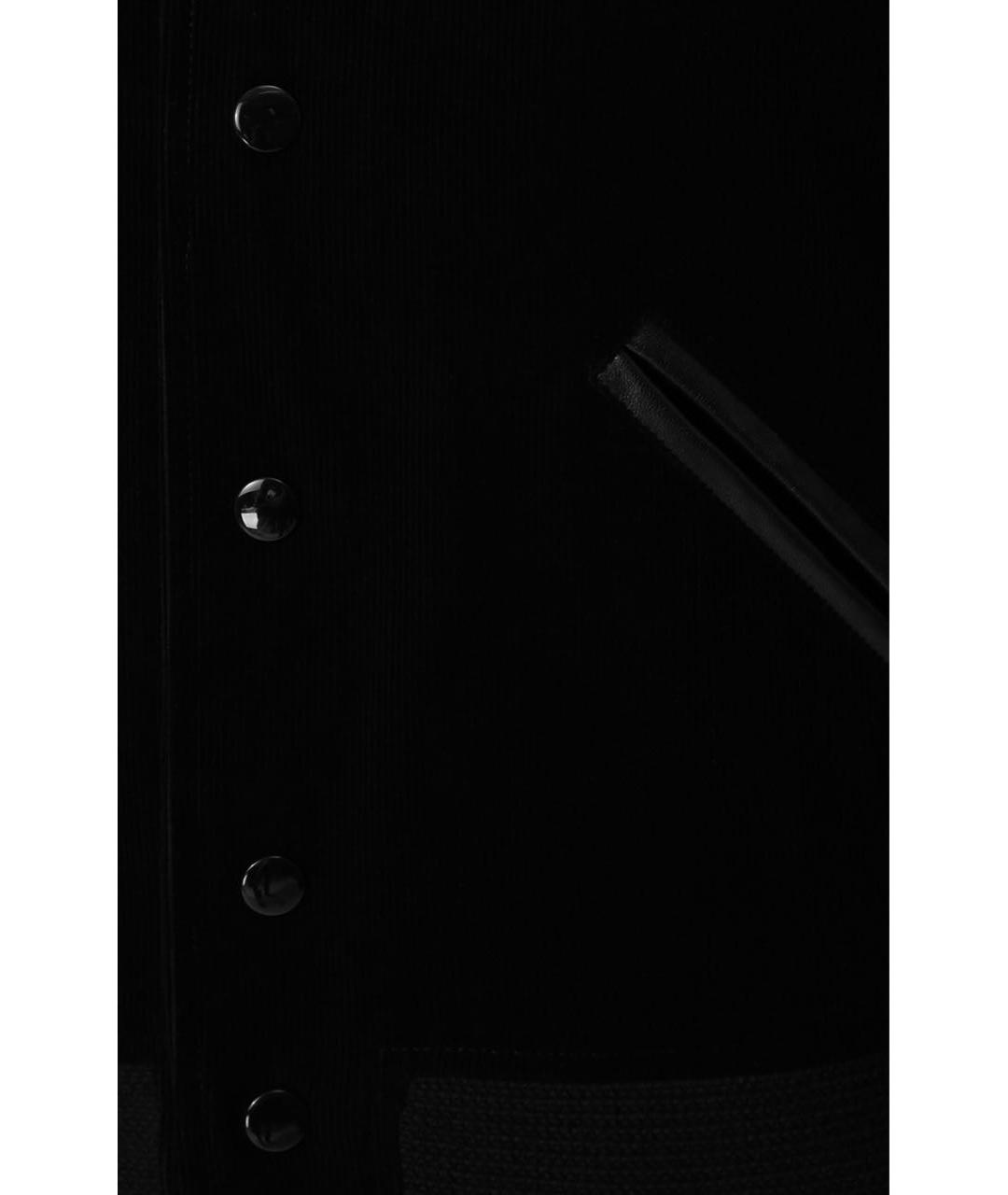 SAINT LAURENT Черная хлопковая куртка, фото 4