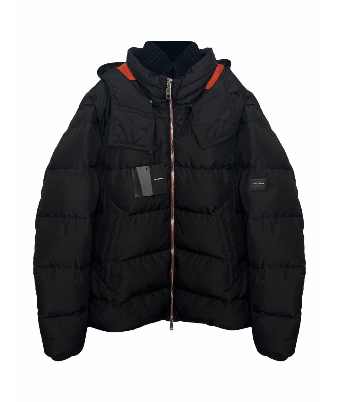 DOLCE&GABBANA Черный пуховик, фото 1