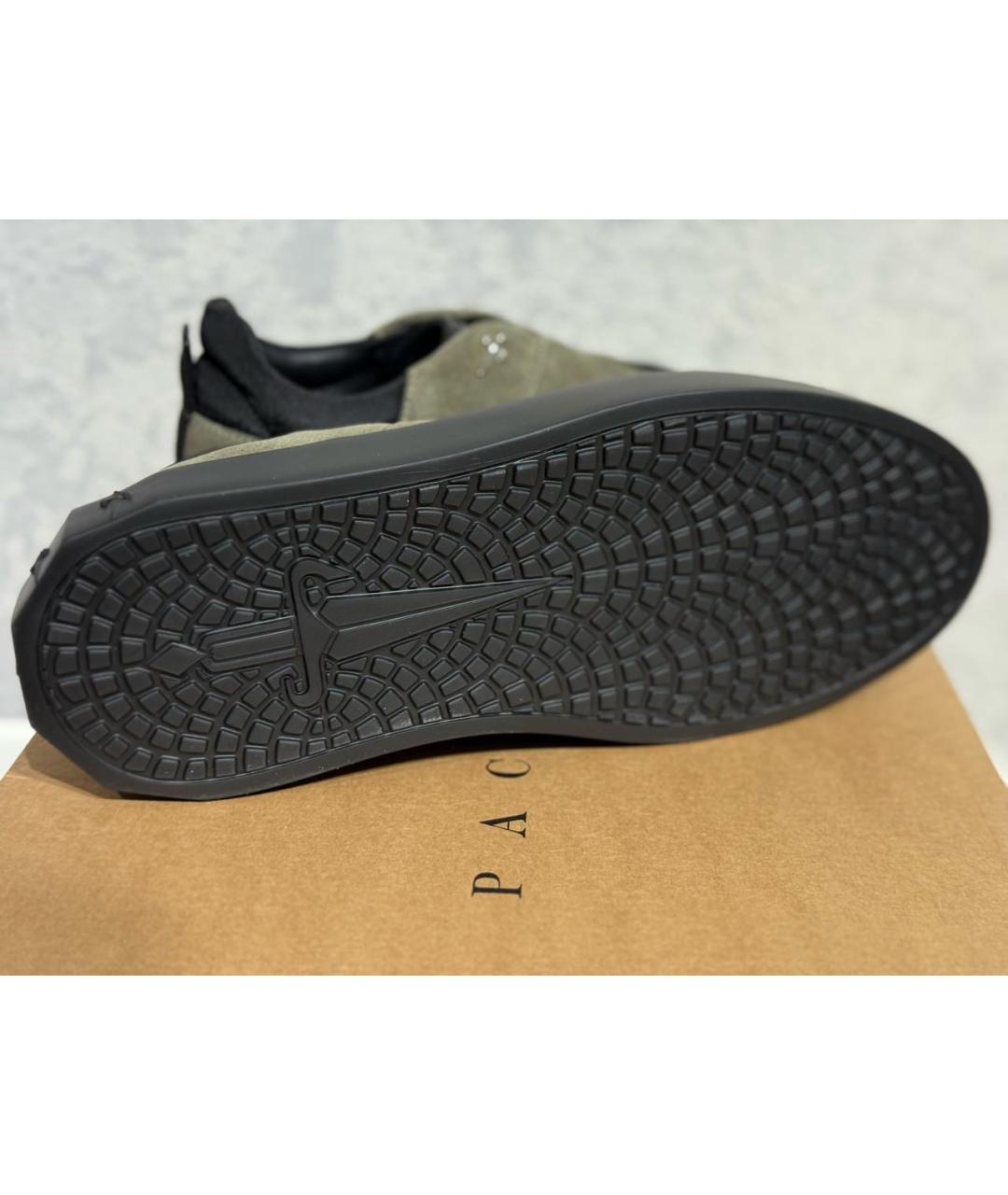 CESARE PACIOTTI Хаки замшевые низкие кроссовки / кеды, фото 5