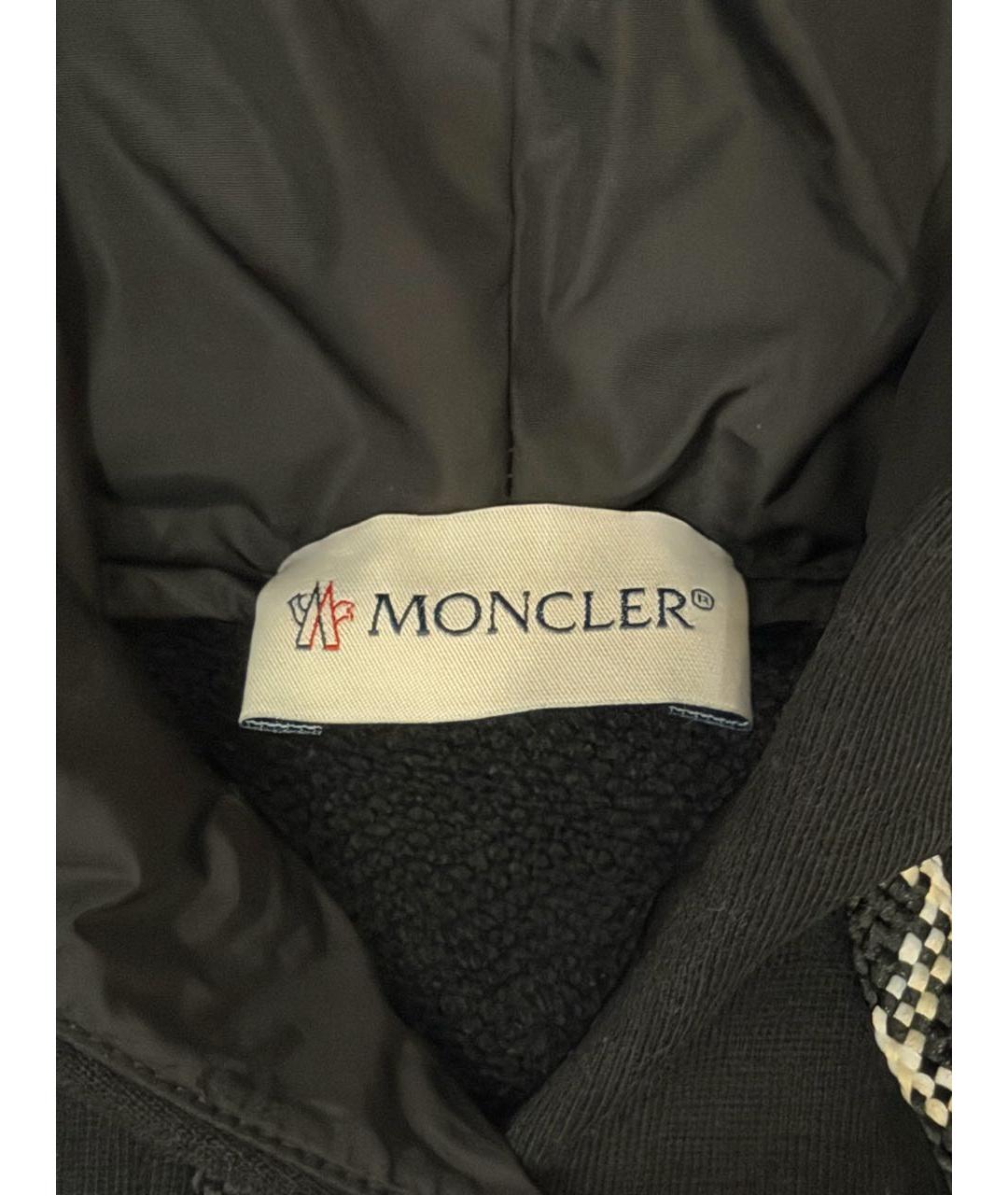 MONCLER Черное хлопковое повседневное платье, фото 5