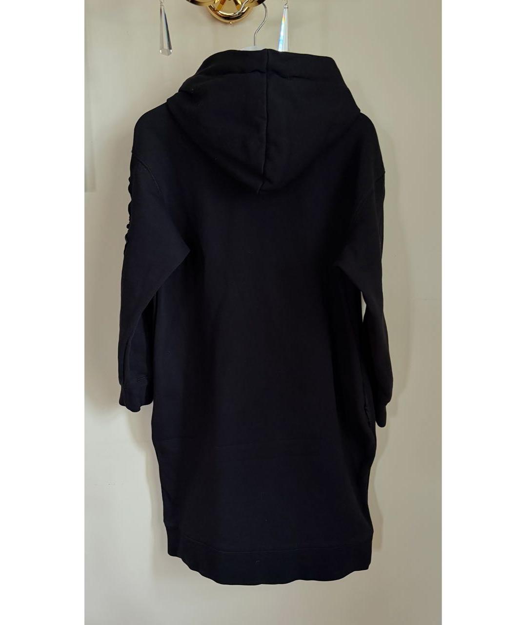 MONCLER Черное хлопковое повседневное платье, фото 3