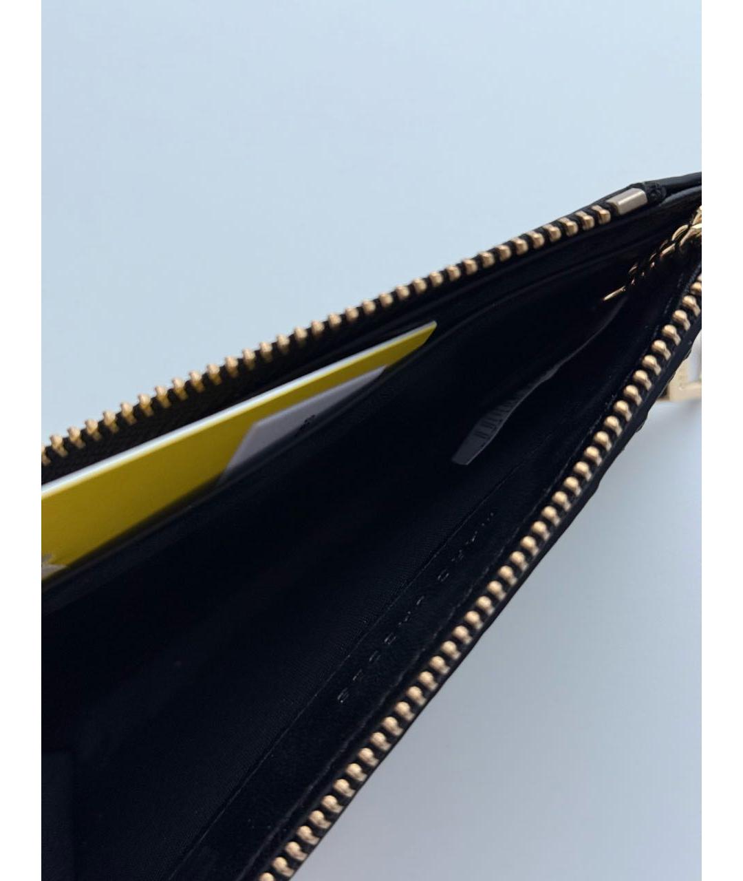 MARC JACOBS Черный кожаный кошелек, фото 4