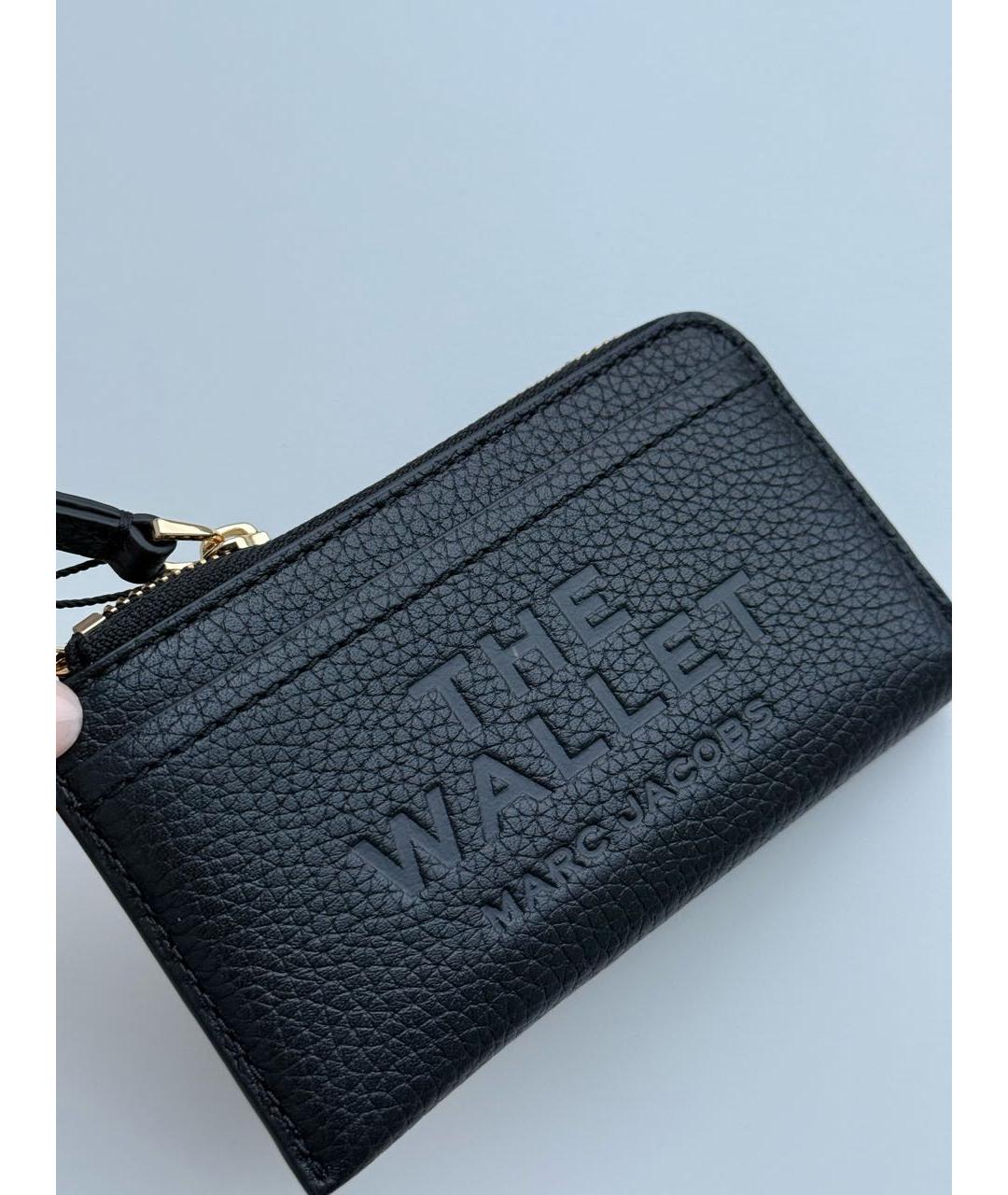 MARC JACOBS Черный кожаный кошелек, фото 2