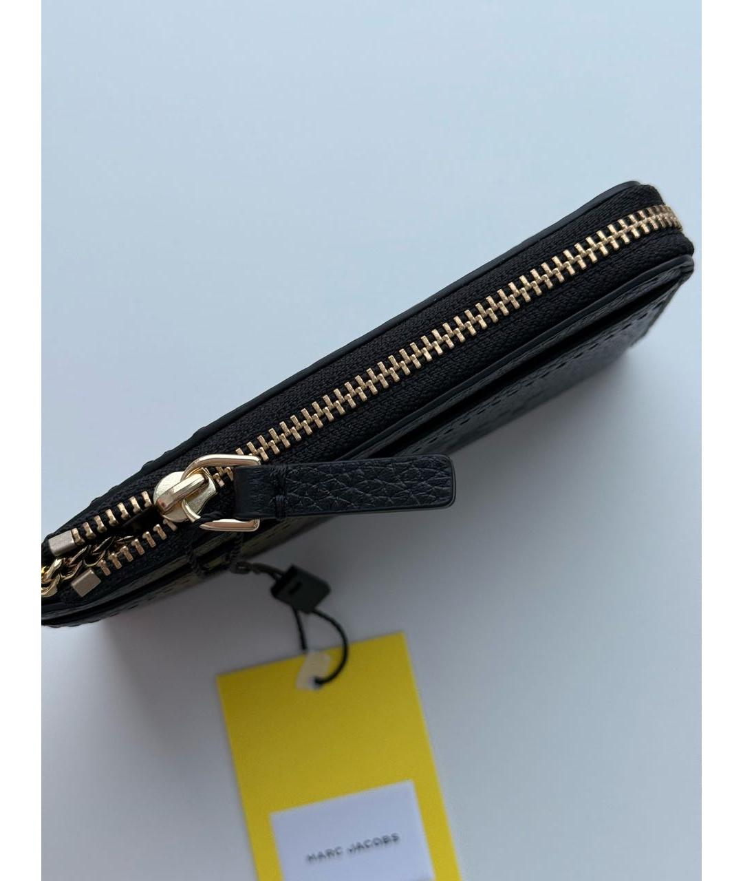 MARC JACOBS Черный кожаный кошелек, фото 6