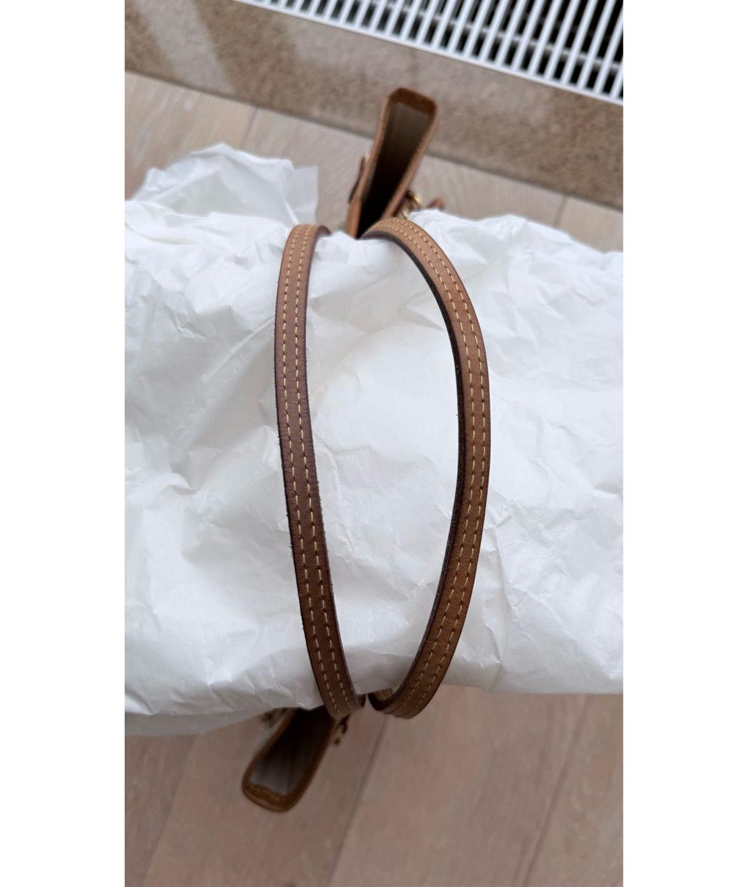 LOUIS VUITTON Белая сумка с короткими ручками из искусственной кожи, фото 5