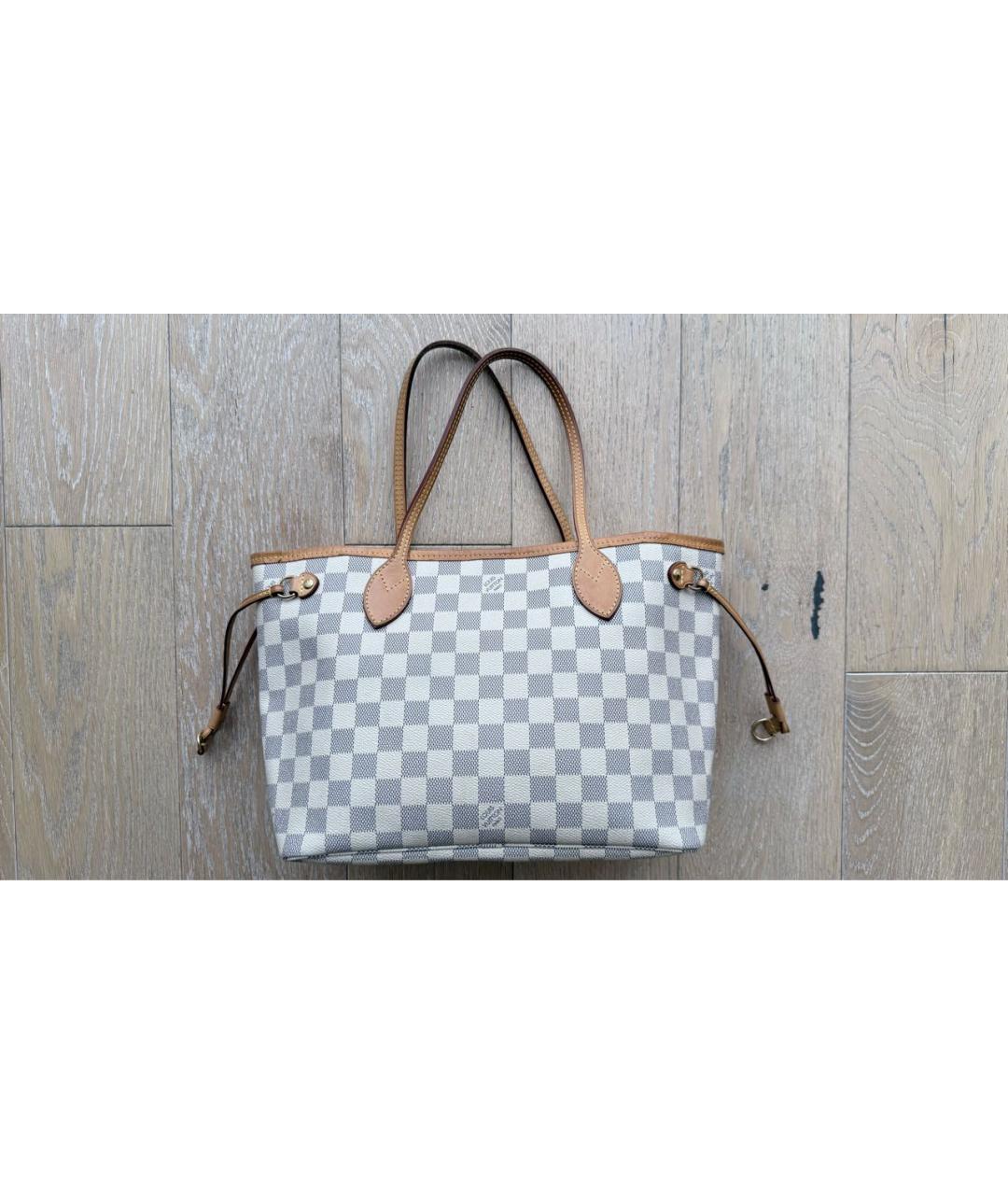 LOUIS VUITTON Белая сумка с короткими ручками из искусственной кожи, фото 9