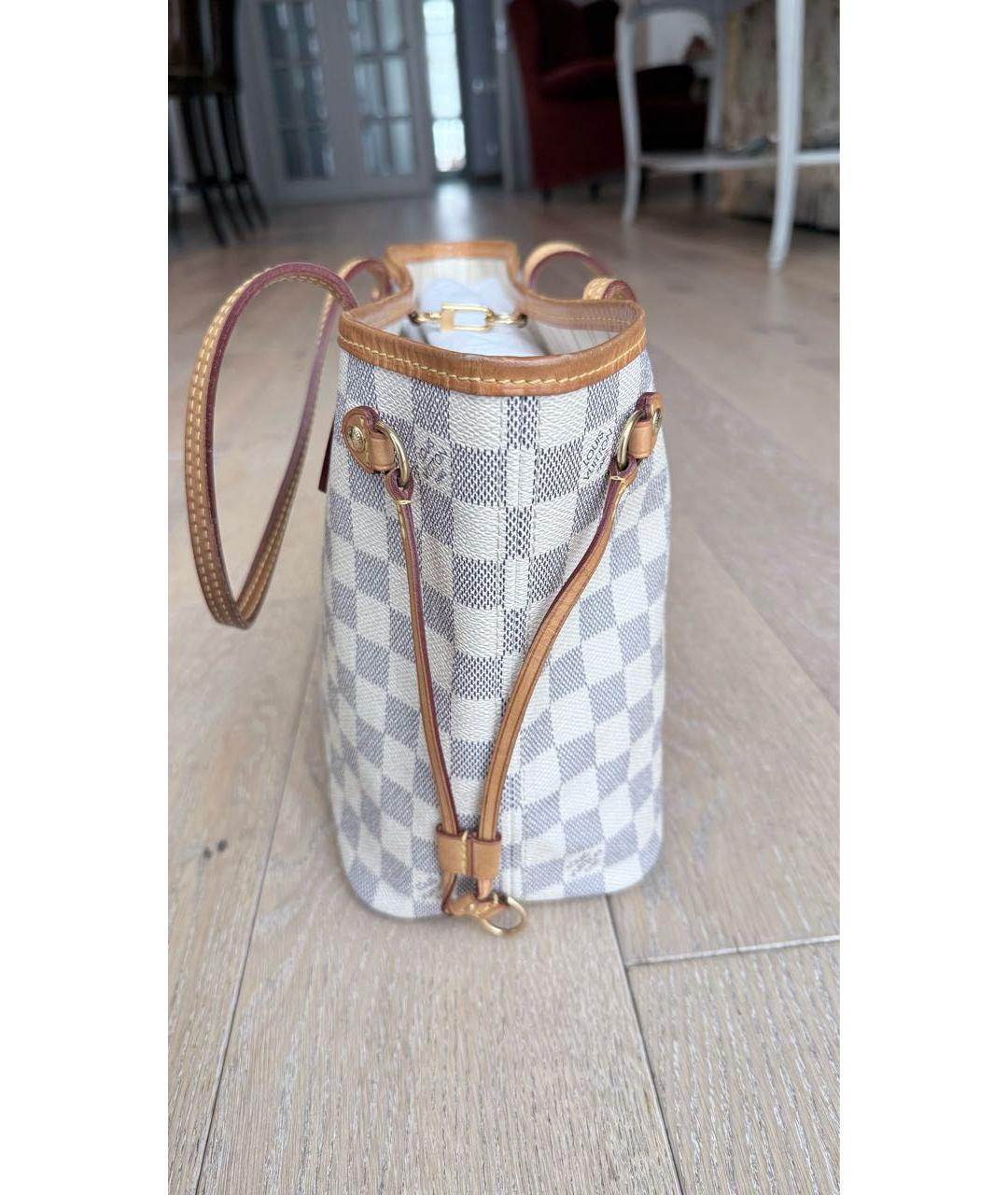 LOUIS VUITTON Белая сумка с короткими ручками из искусственной кожи, фото 2