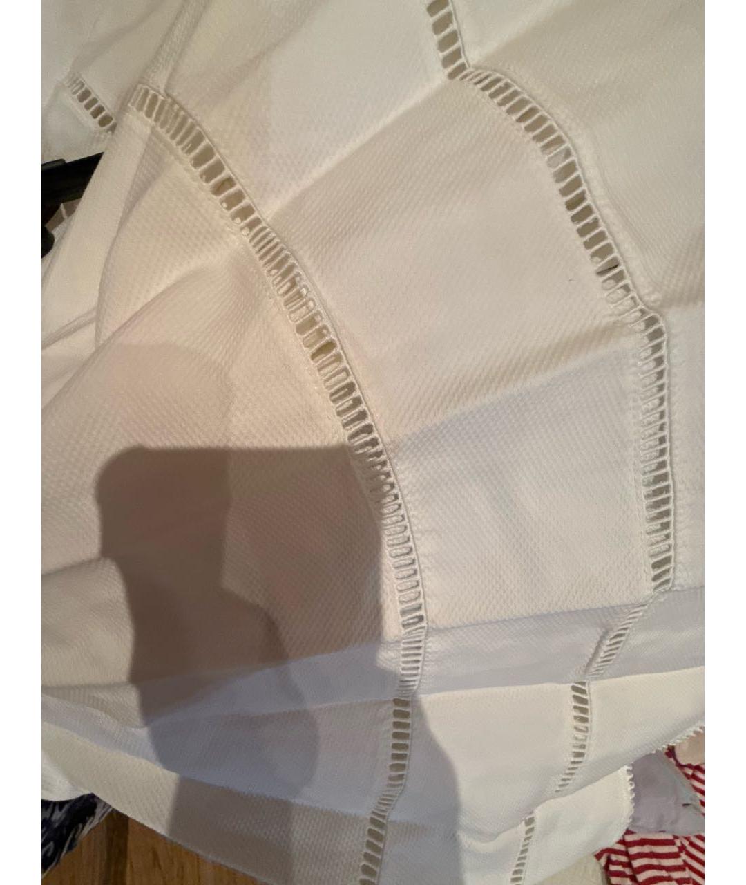 LOUIS VUITTON Белая хлопковая юбка миди, фото 3