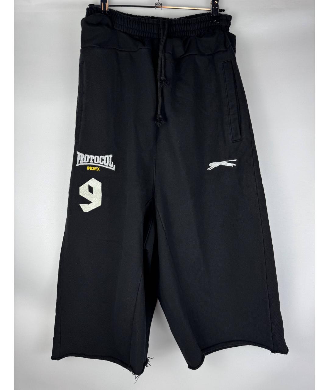 PROTOCOL INDEX Черные хлопковые шорты, фото 8
