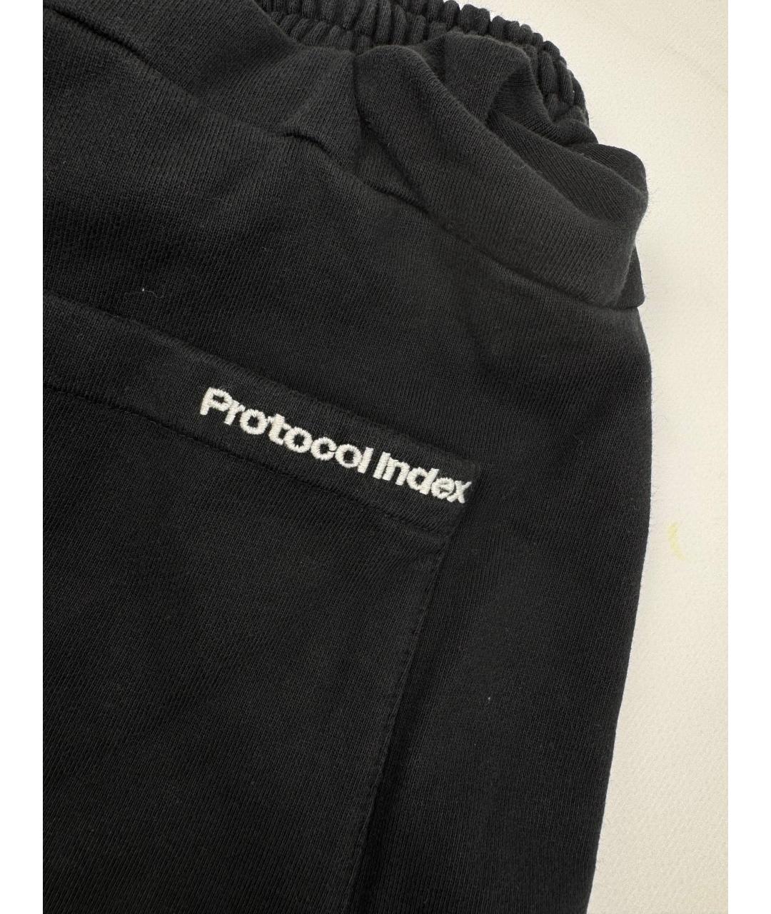 PROTOCOL INDEX Черные хлопковые шорты, фото 7