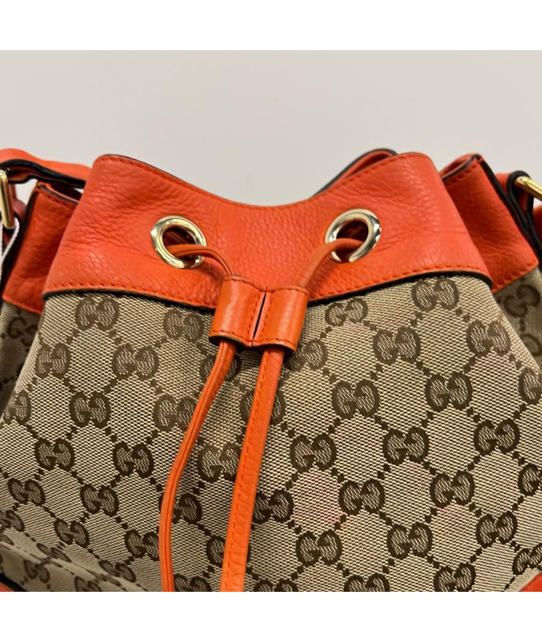 GUCCI Бежевая кожаная сумка через плечо, фото 3