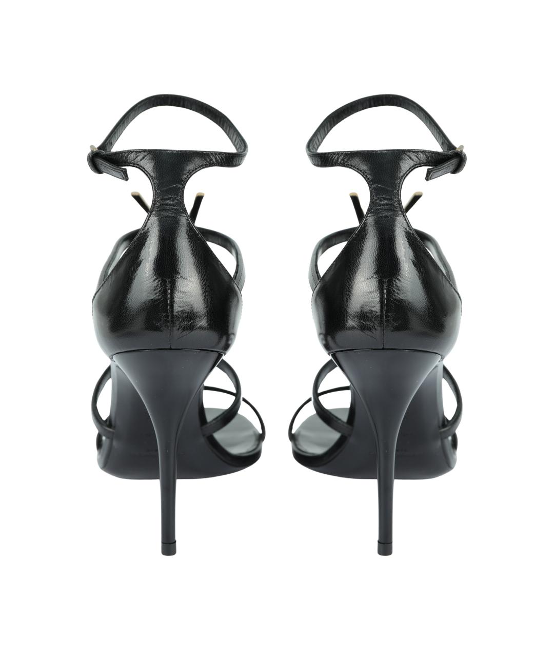 SAINT LAURENT Черные кожаные туфли, фото 4