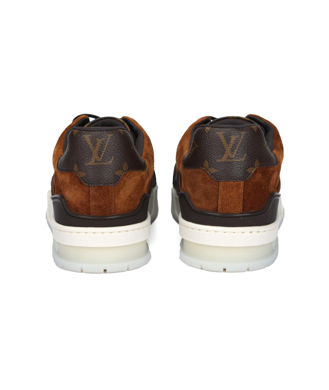 LOUIS VUITTON Коричневые низкие кроссовки / кеды, фото 4