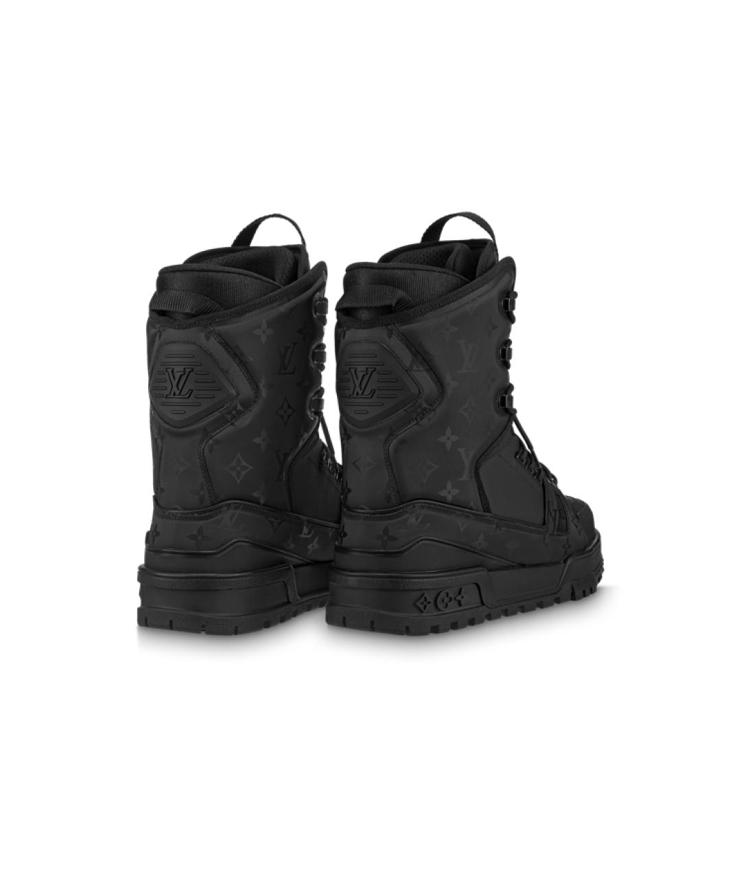 LOUIS VUITTON Черные высокие ботинки, фото 3