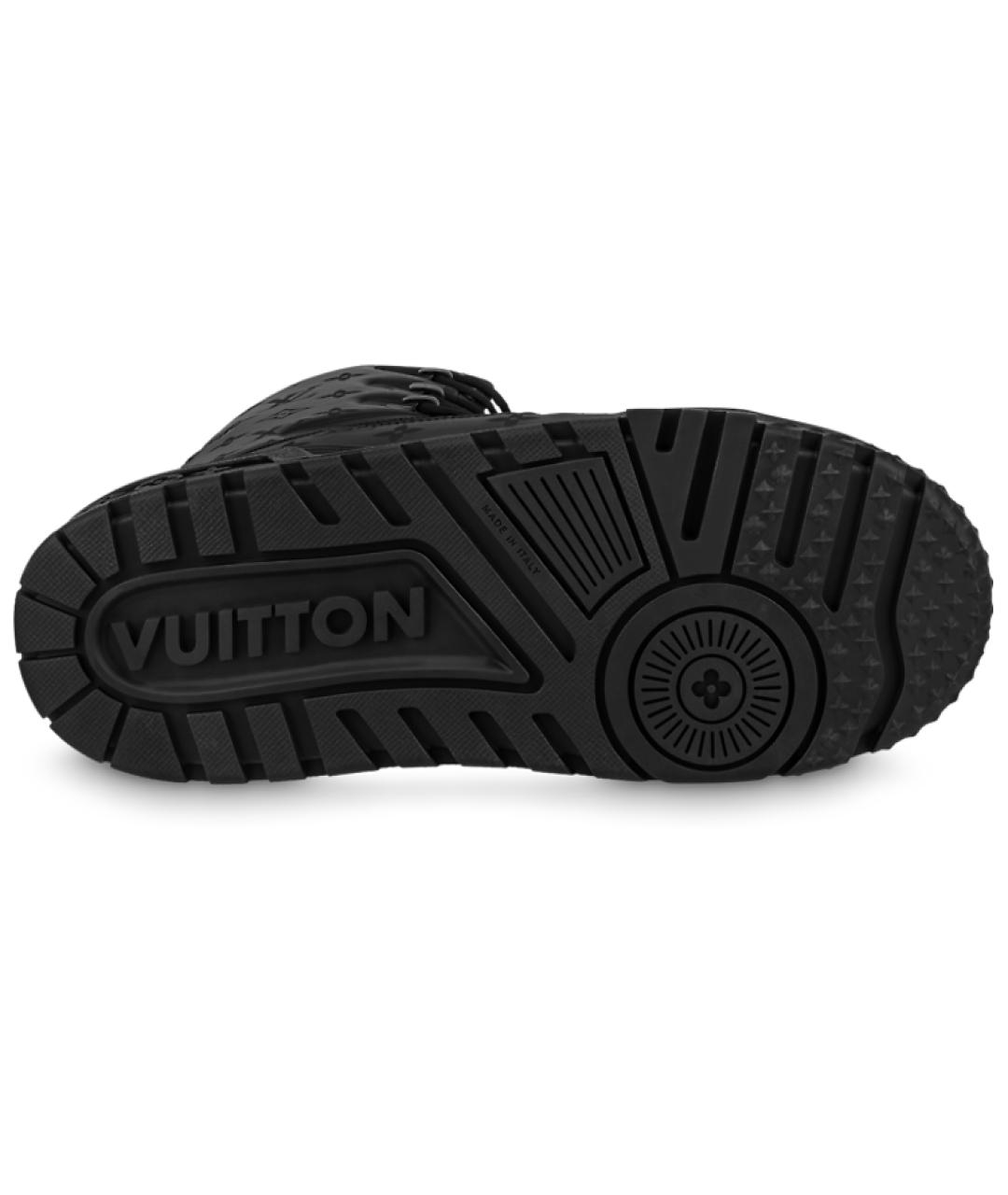 LOUIS VUITTON Черные высокие ботинки, фото 5