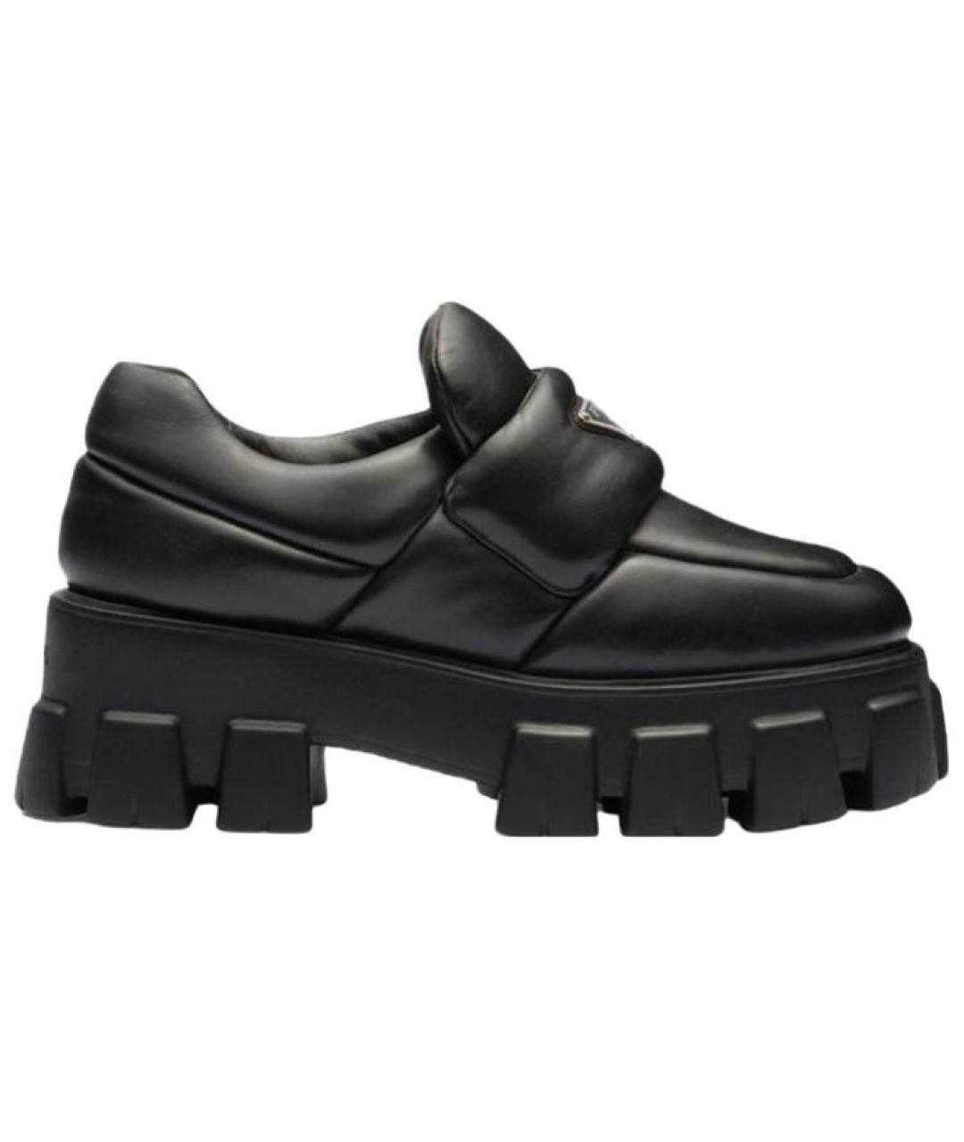 PRADA Черные кожаные лоферы, фото 6