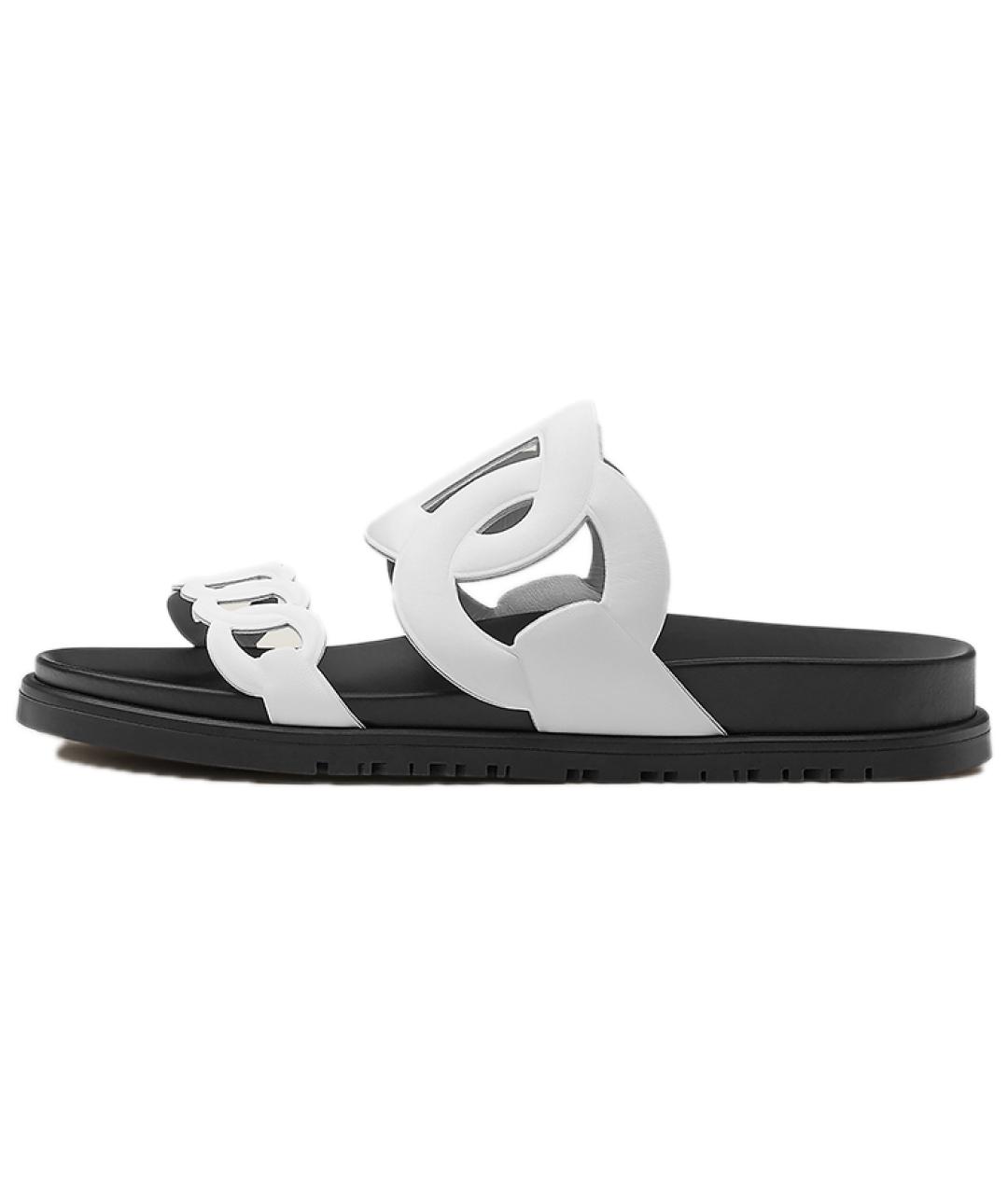 HERMES Мульти кожаные сандалии, фото 2