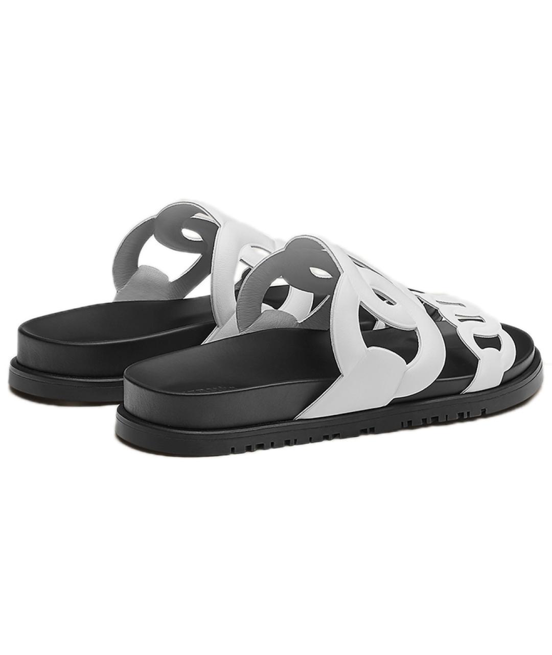 HERMES Мульти кожаные сандалии, фото 4