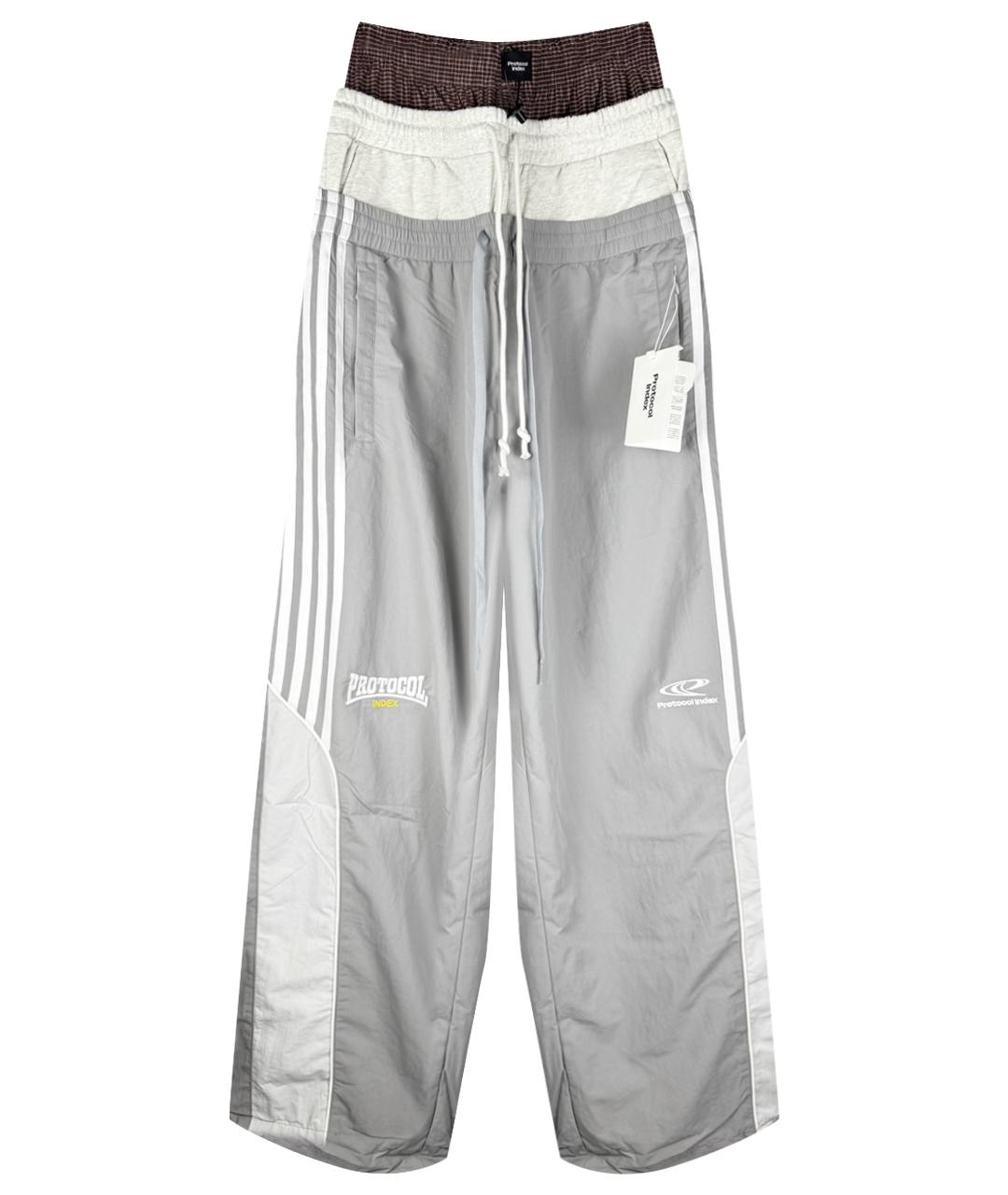 GRAILZ PROJECT G/R Серые хлопковые повседневные брюки, фото 1