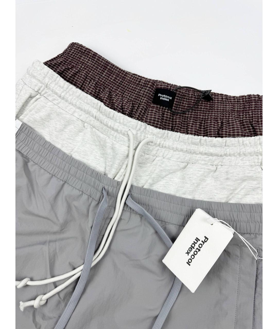 GRAILZ PROJECT G/R Серые хлопковые повседневные брюки, фото 3