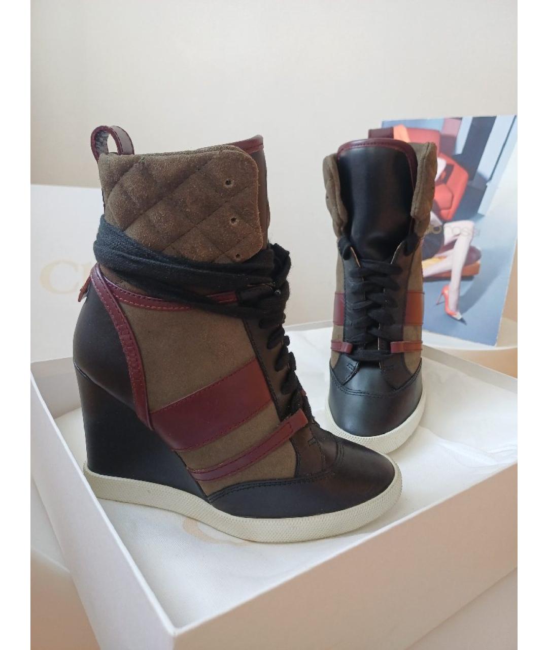 CHLOE Мульти кожаные ботильоны, фото 5