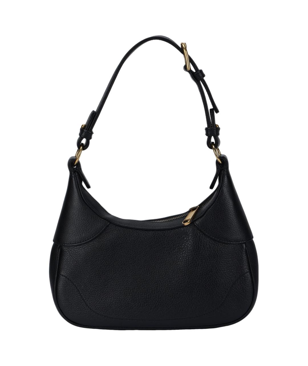 GUCCI Черная кожаная сумка через плечо, фото 3