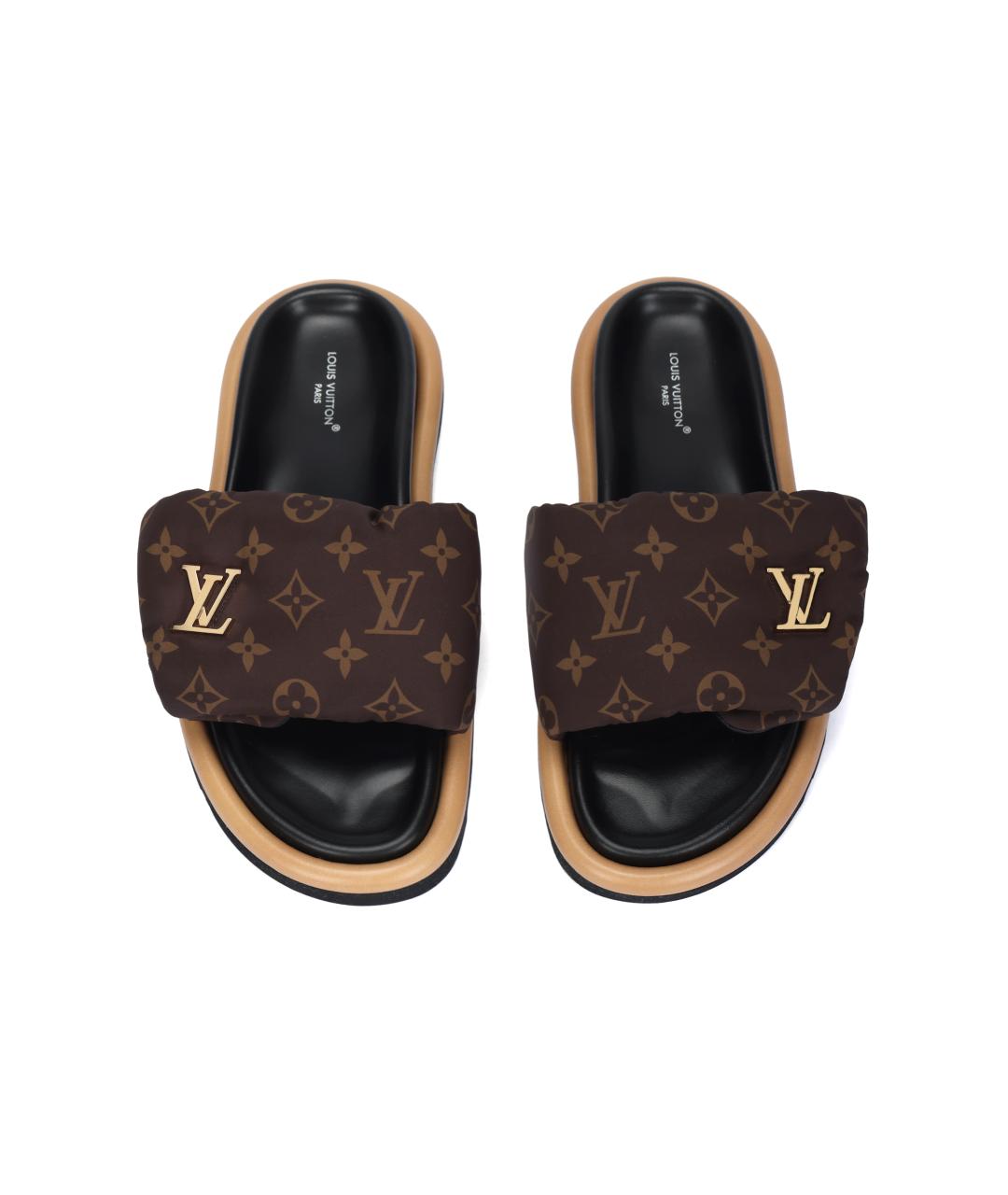 LOUIS VUITTON Коричневые сандалии, фото 3