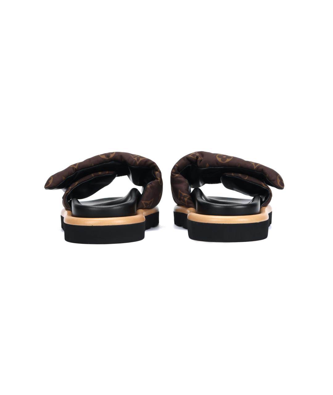 LOUIS VUITTON Коричневые сандалии, фото 4