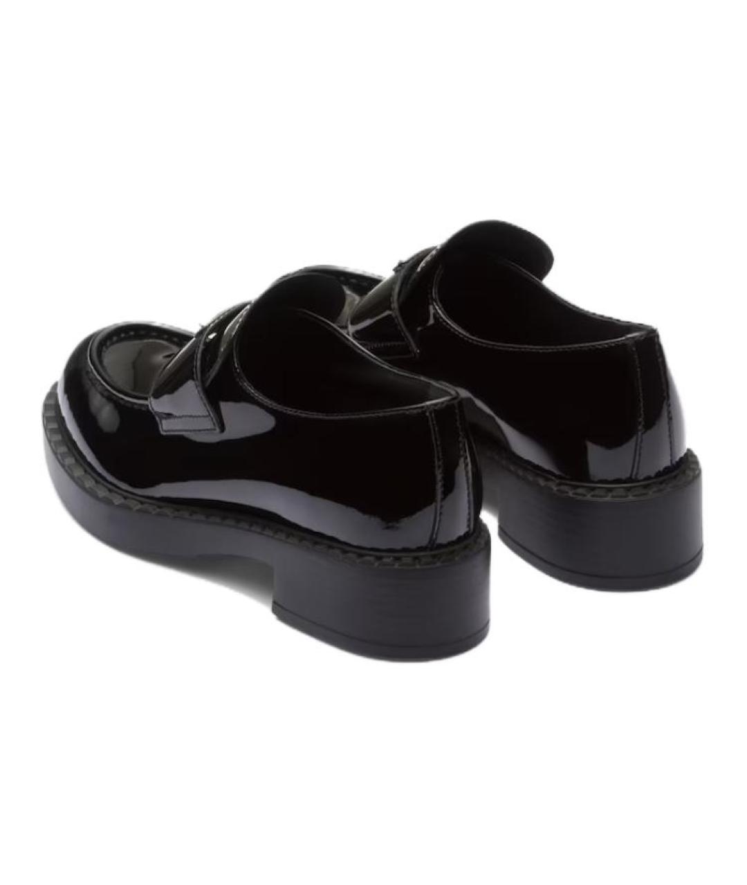 PRADA Черные кожаные лоферы, фото 4