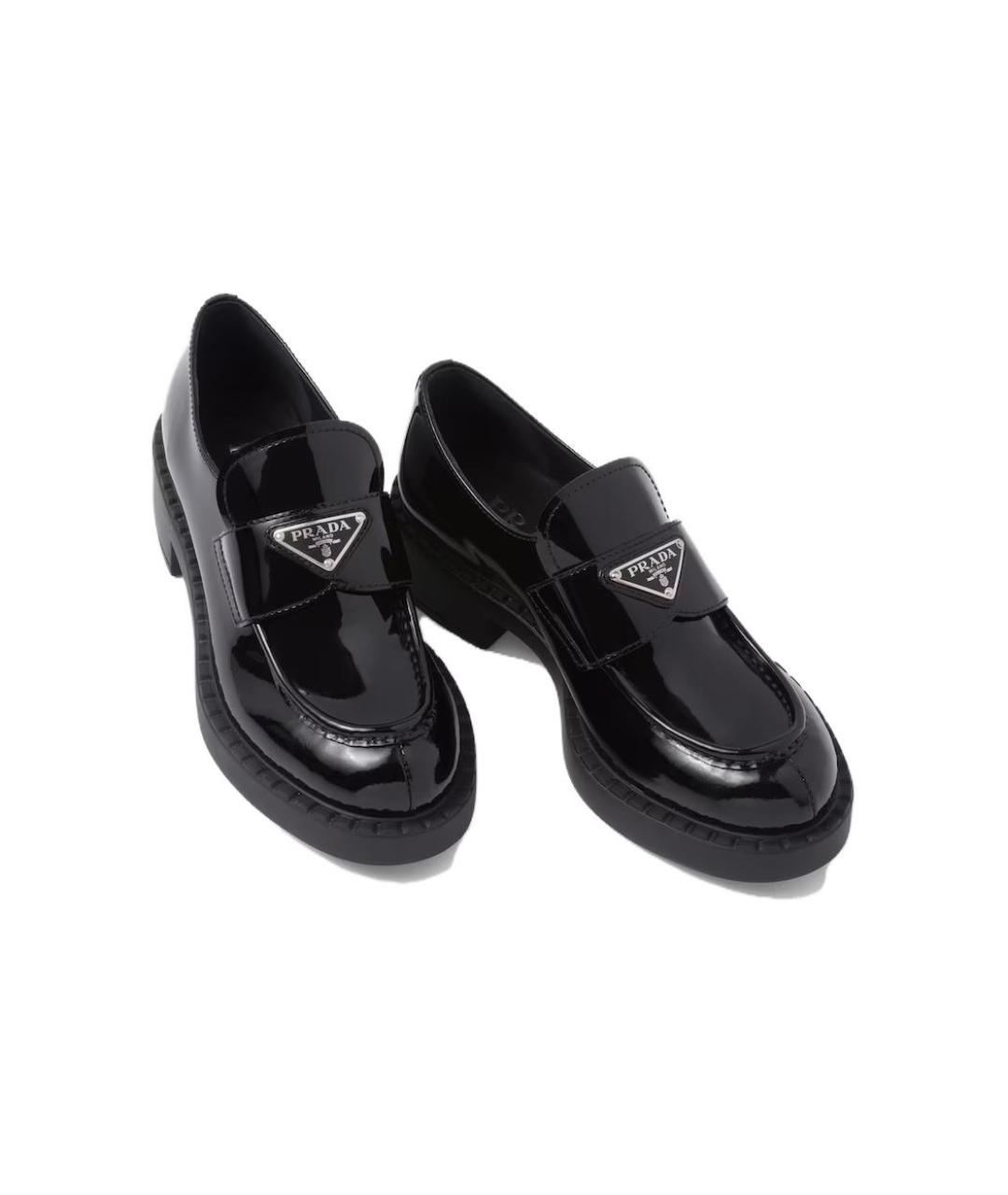 PRADA Черные кожаные лоферы, фото 5