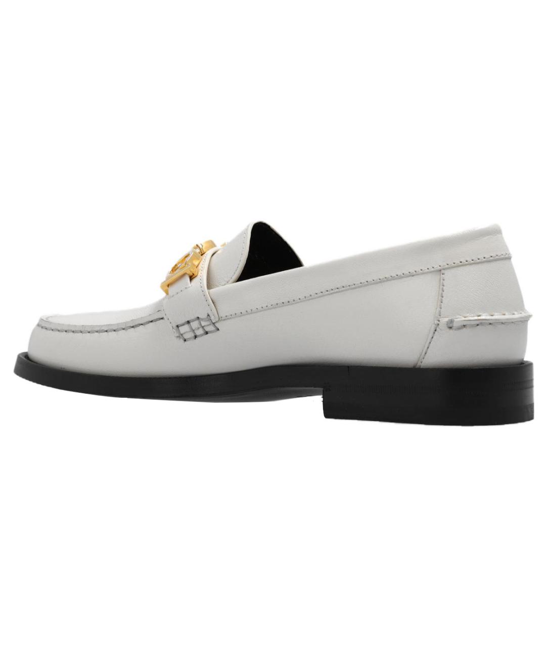 GUCCI Белые кожаные лоферы, фото 4