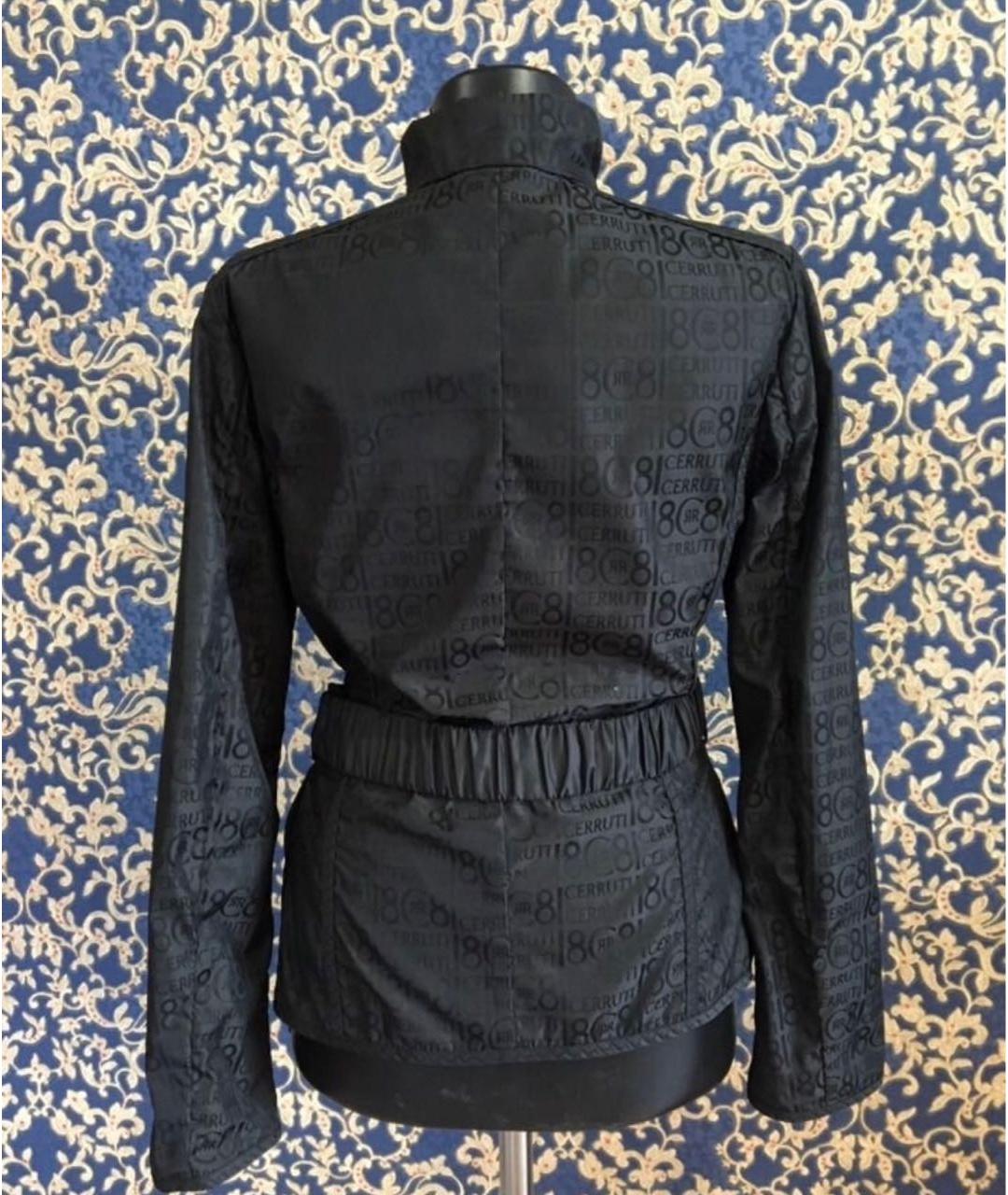 CERRUTI 1881 Черная полиэстеровая куртка, фото 2