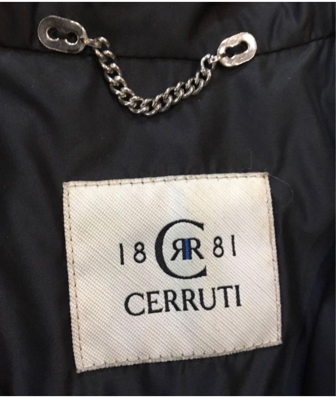 CERRUTI 1881 Черная полиэстеровая куртка, фото 7