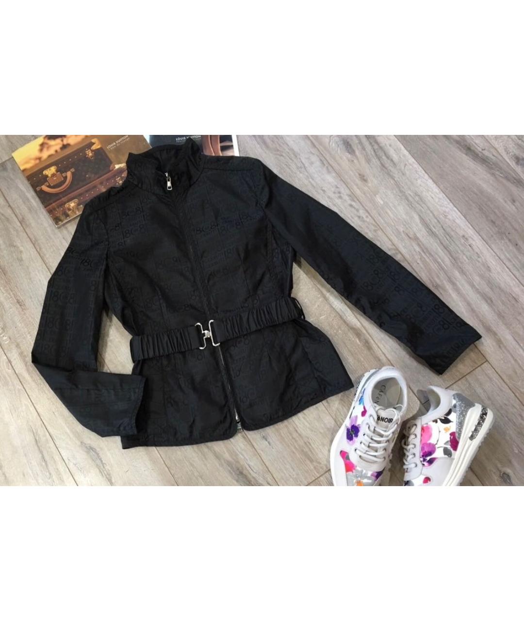 CERRUTI 1881 Черная полиэстеровая куртка, фото 5