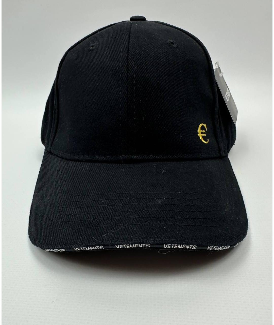 VETEMENTS Черная хлопковая кепка/бейсболка, фото 2