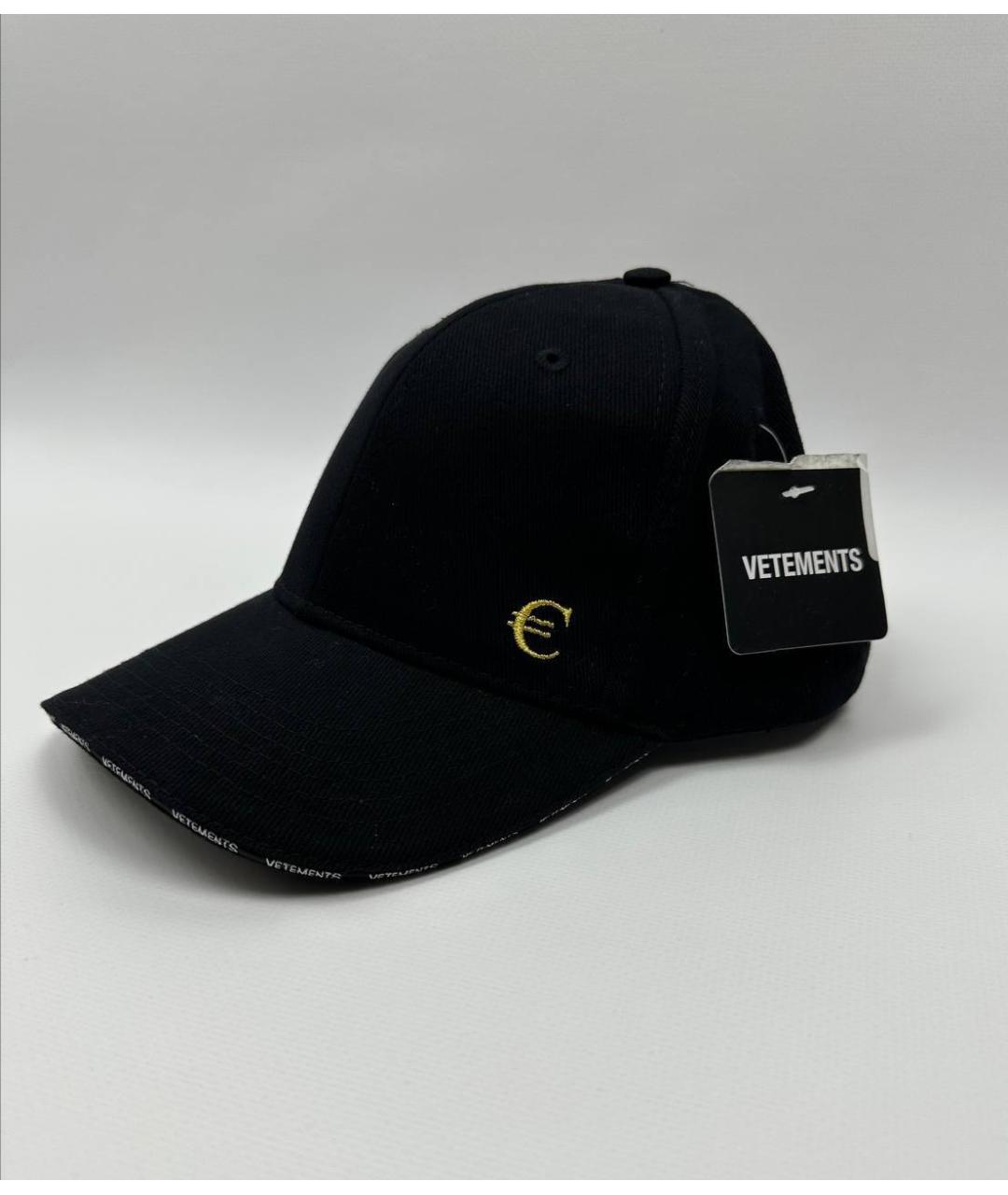 VETEMENTS Черная хлопковая кепка/бейсболка, фото 8