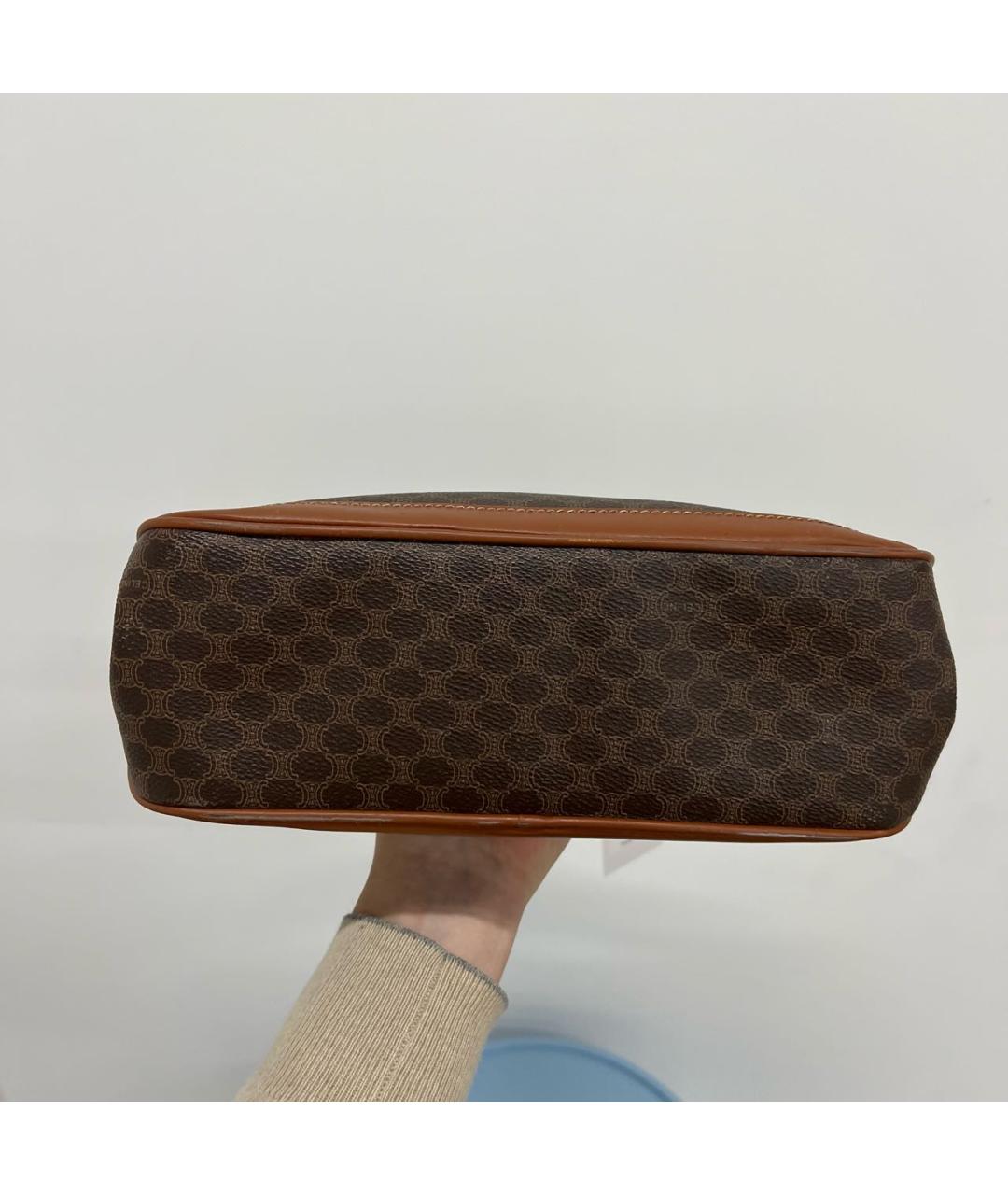 CELINE Коричневая сумка с короткими ручками, фото 8