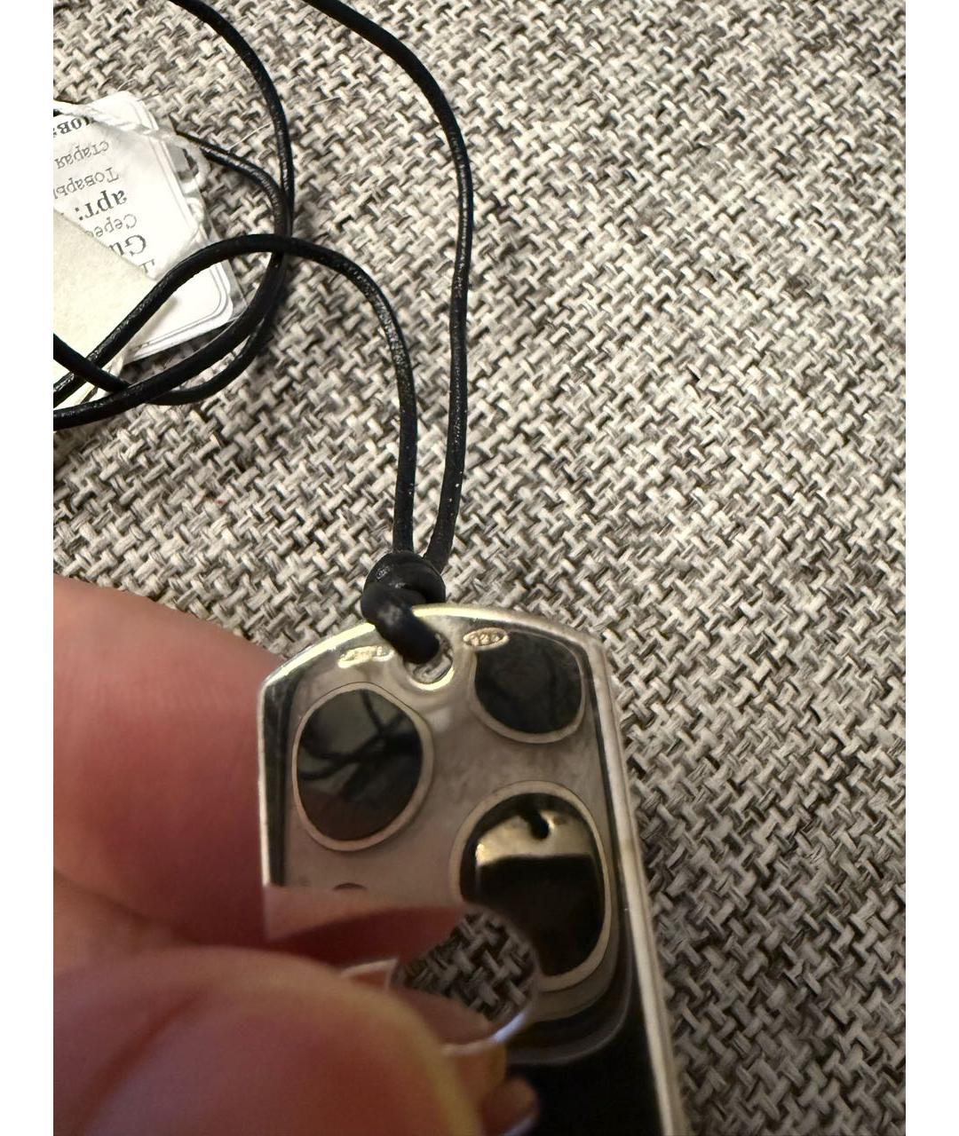 GUCCI Серебрянный серебряный кулон, фото 3