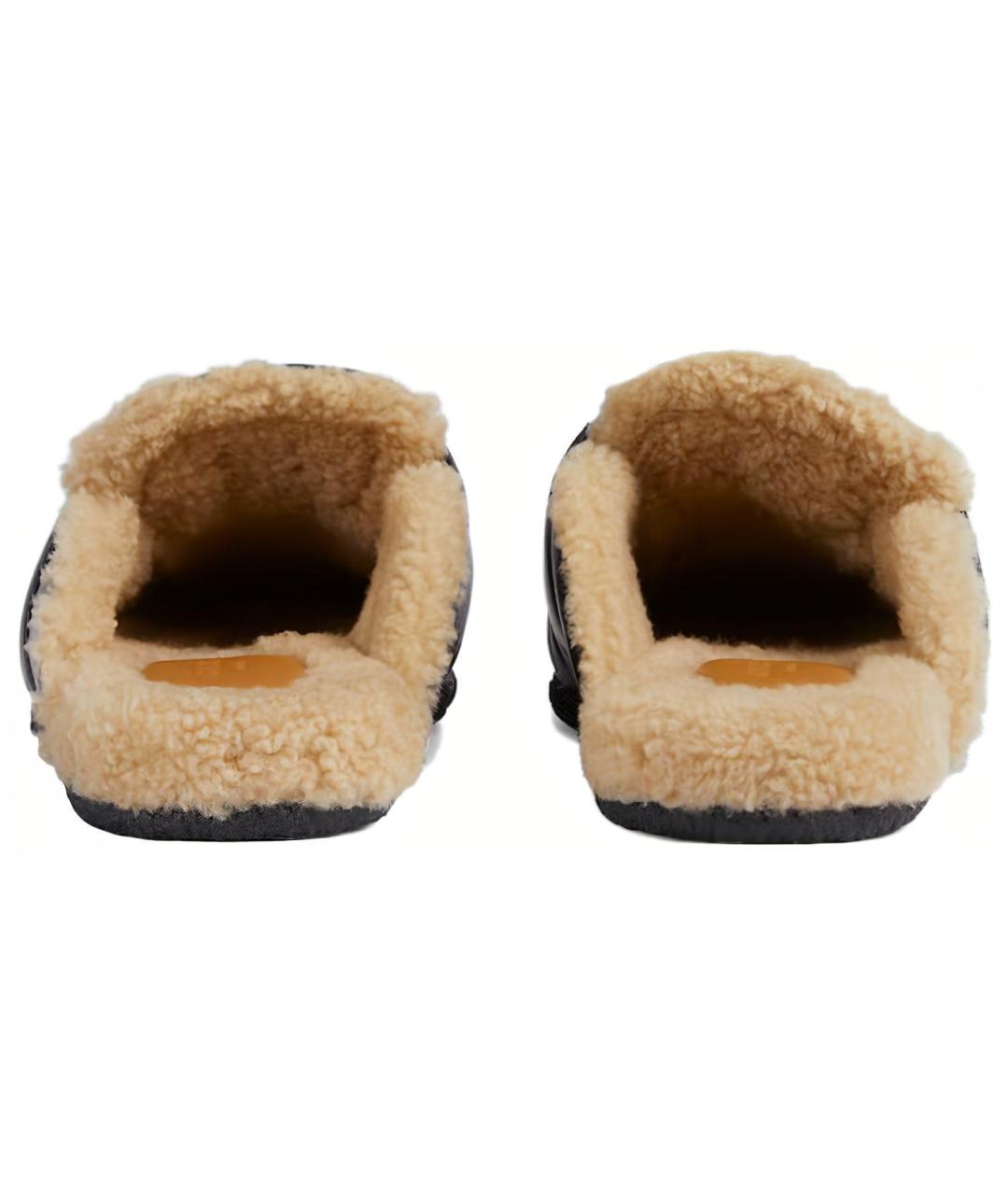 GUCCI Черные кожаные мюли, фото 4