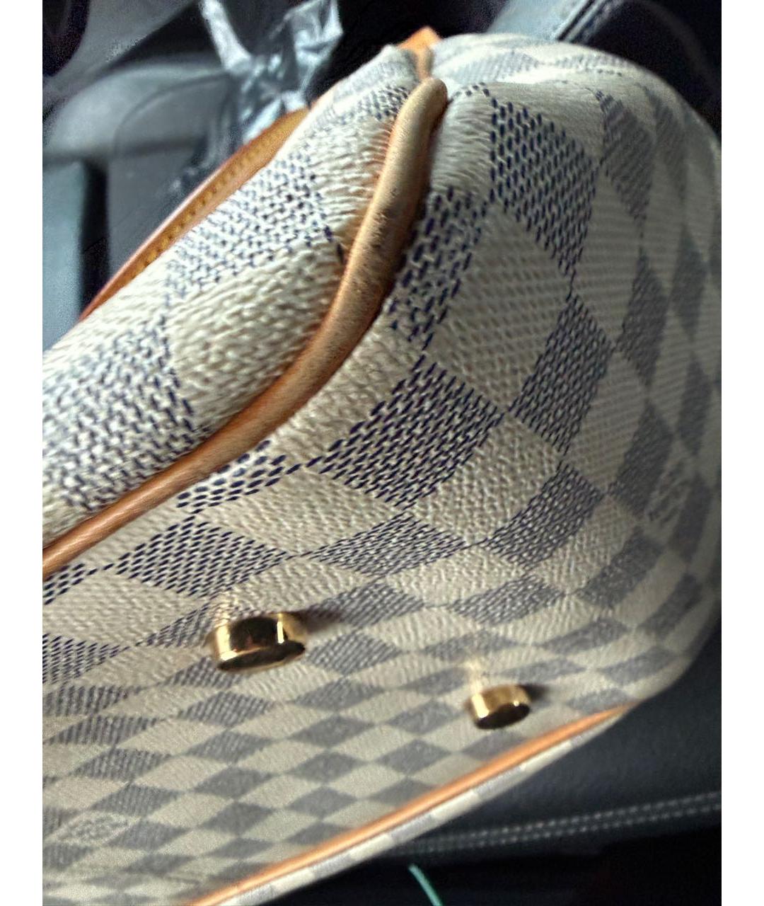 LOUIS VUITTON Белая сумка тоут из искусственной кожи, фото 6