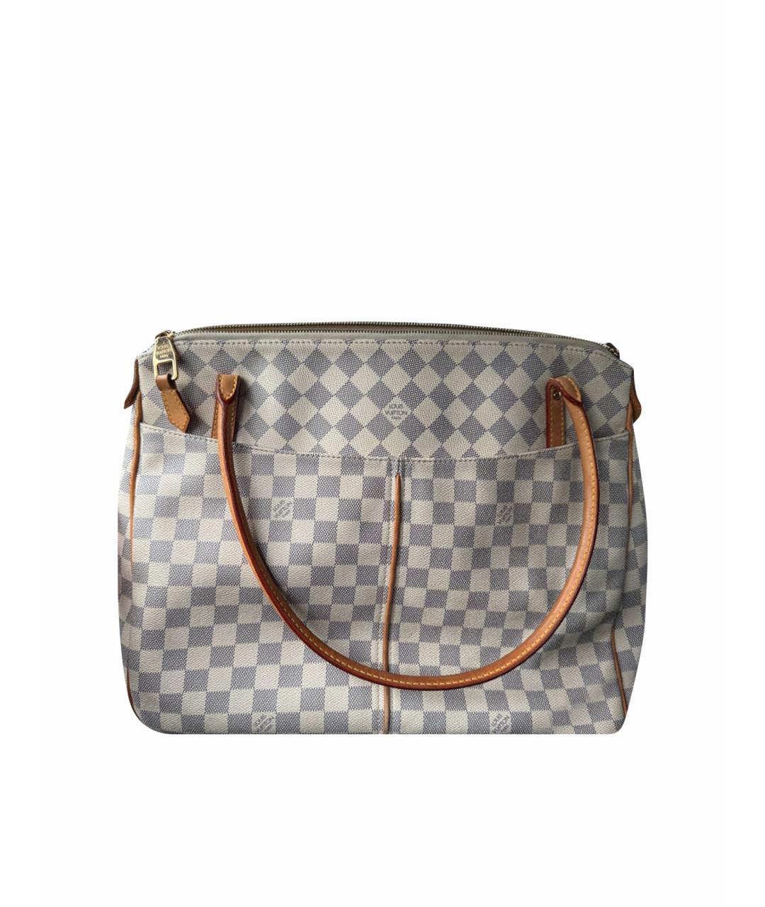 LOUIS VUITTON Белая сумка тоут из искусственной кожи, фото 1