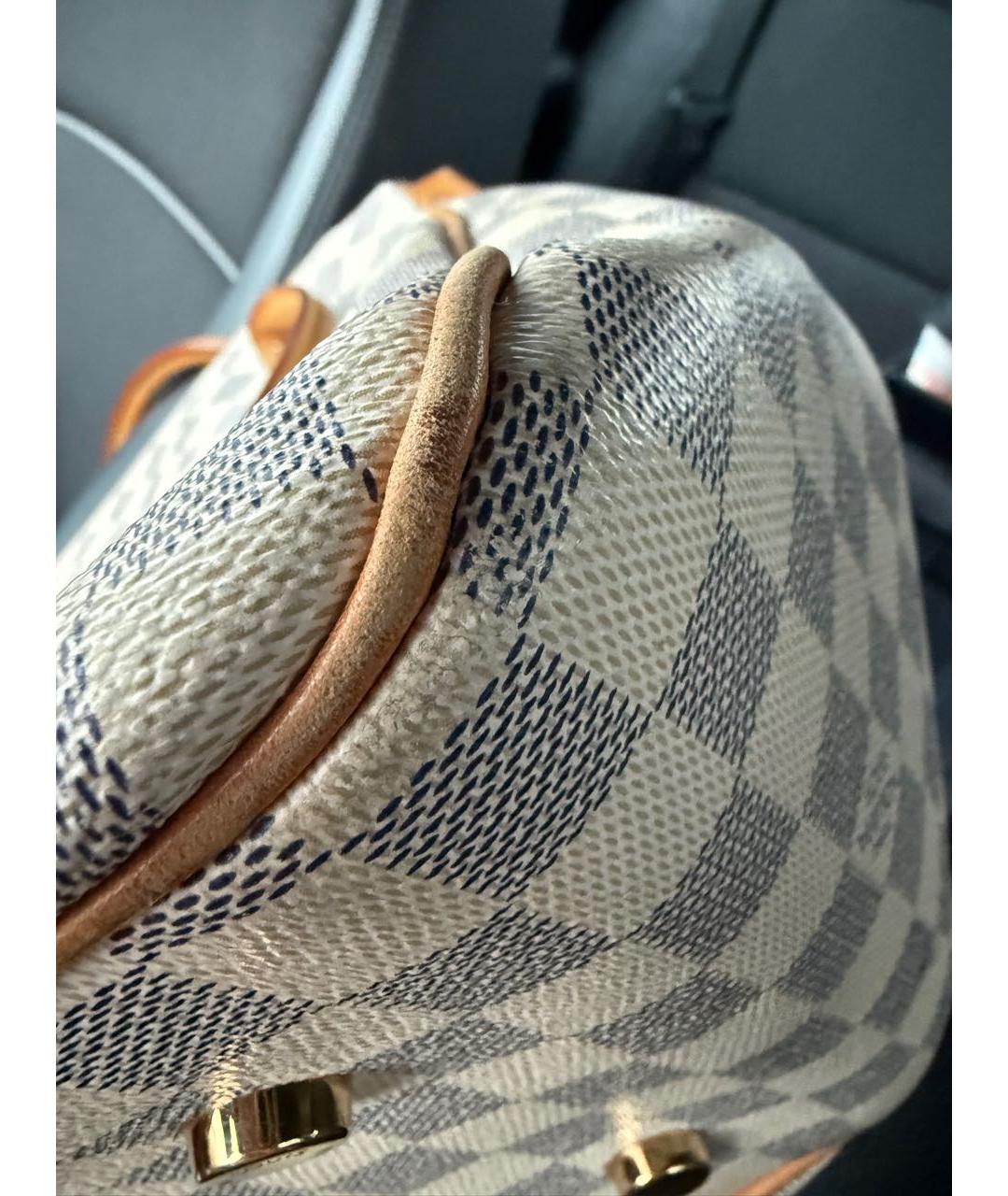 LOUIS VUITTON Белая сумка тоут из искусственной кожи, фото 8