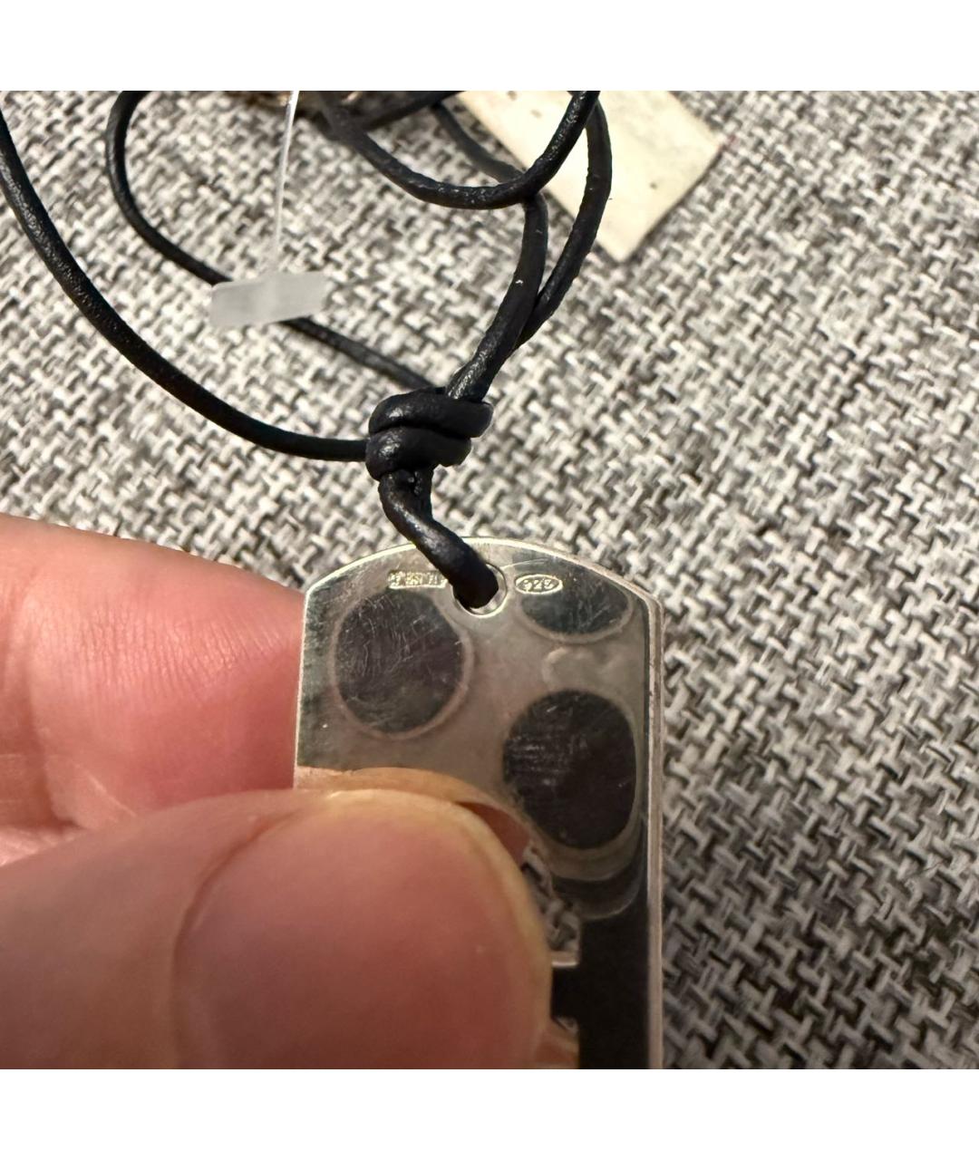 GUCCI Серебрянный серебряный кулон, фото 4